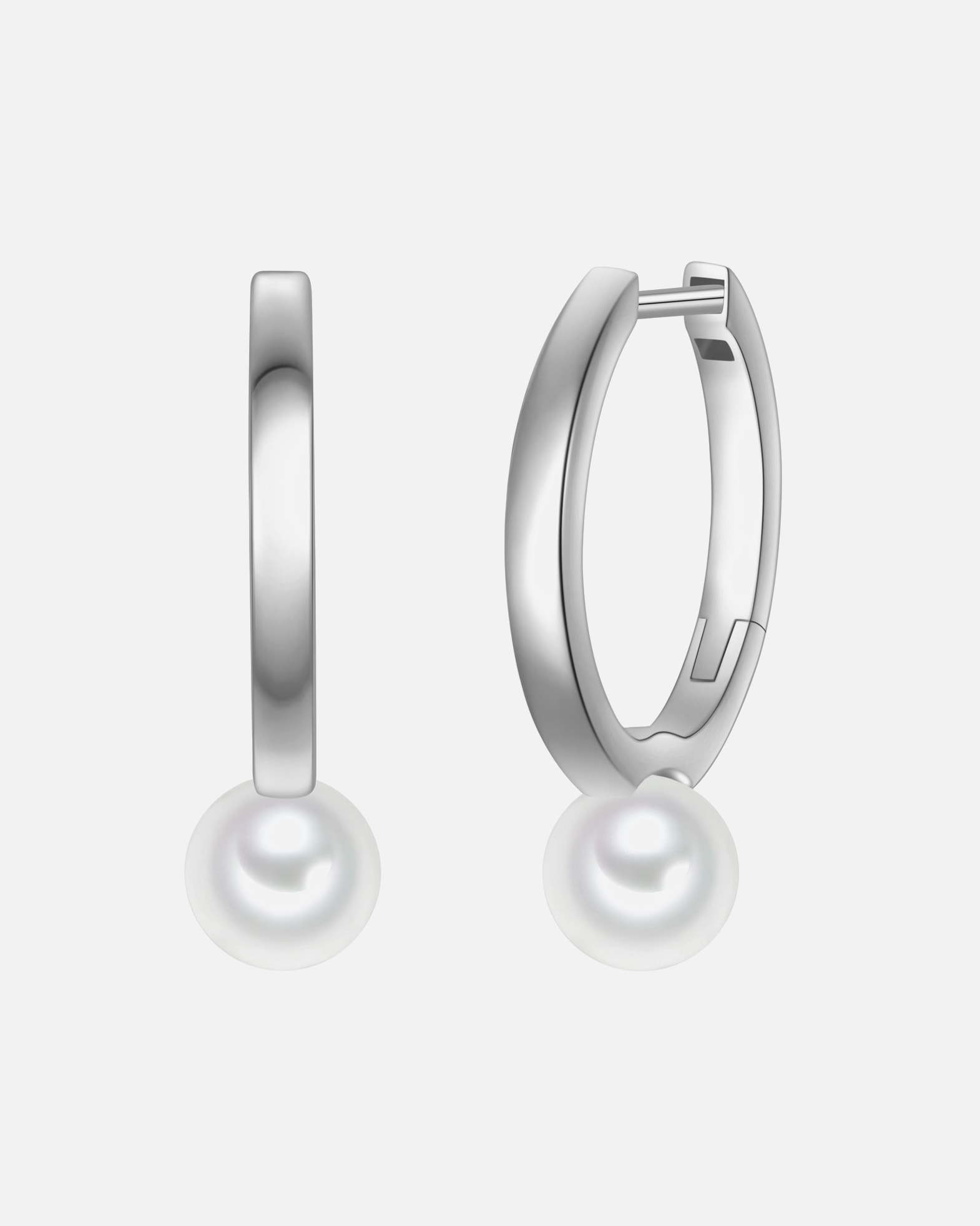 Créoles for FemmeCréoles en Argent Sterling en argent avec perle de coquillage22,3 mm
