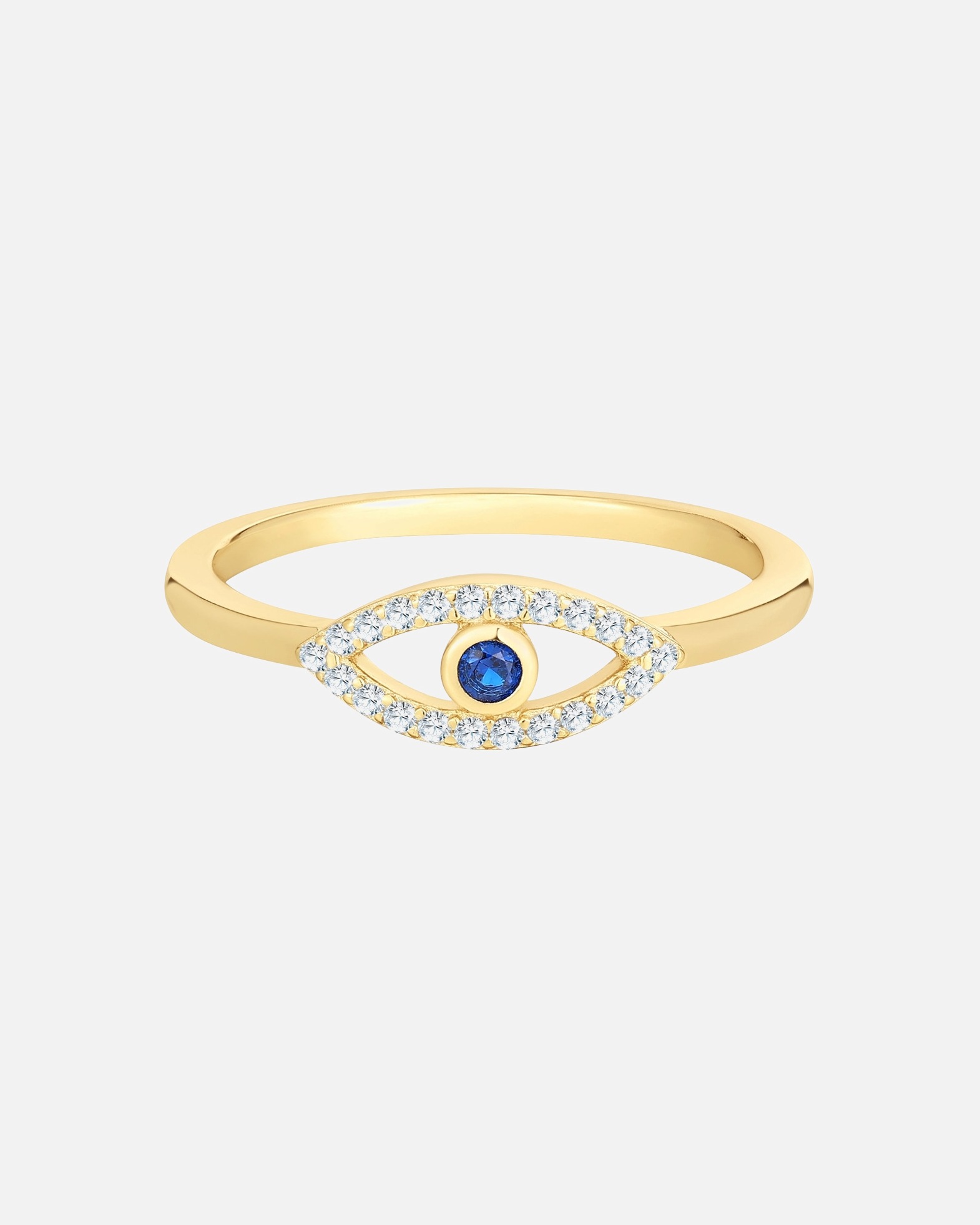 Bague for FemmeGlanzstücke MünchenBague Œil omniscient en Argent sterling en Or jaune52