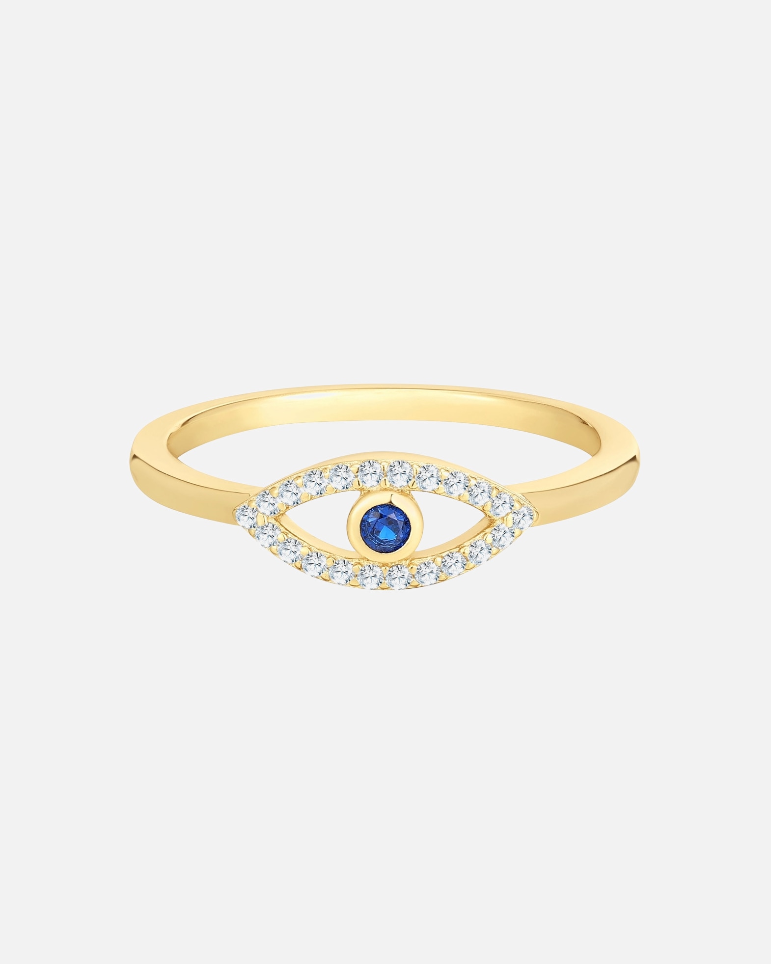 Bague for FemmeGlanzstücke MünchenBague Œil omniscient en Argent sterling en Or jaune48