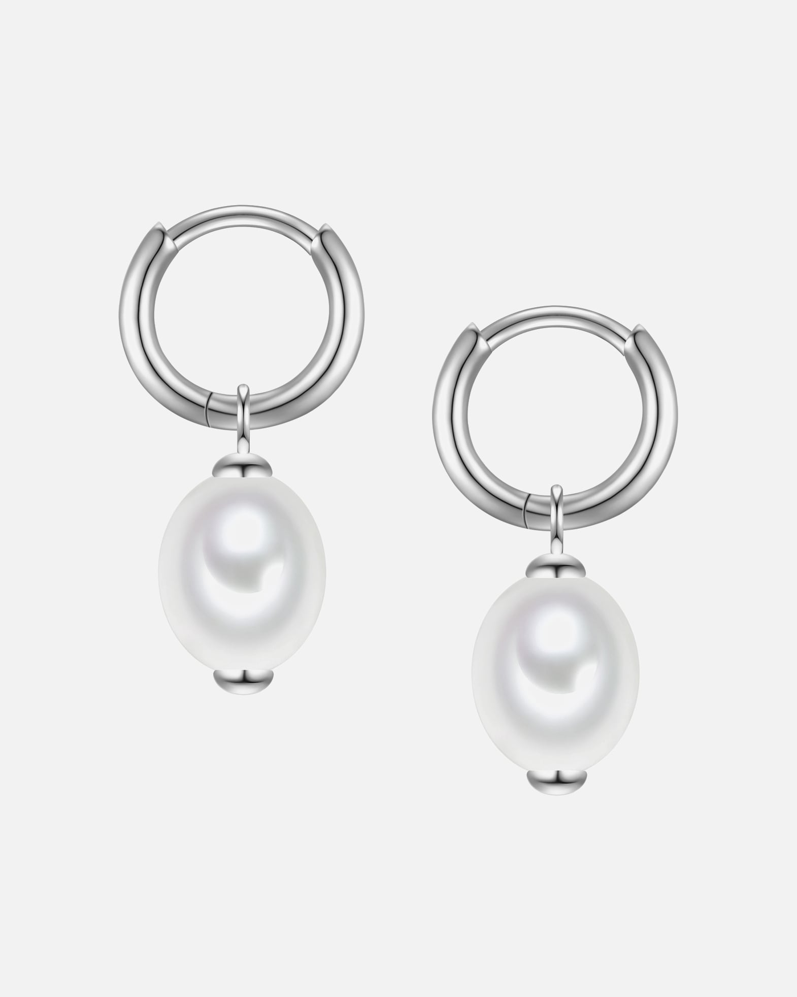 Créoles for FemmeRafaela DonataCréoles en Argent Sterling en argent avec perle de coquillage23,5 mm