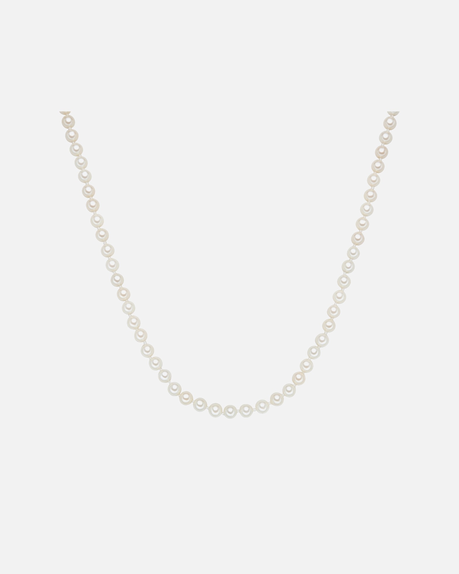 Collier for FemmeCollier de perles Perles organiques Perles organiques en Blanc45 cm + 5 cm