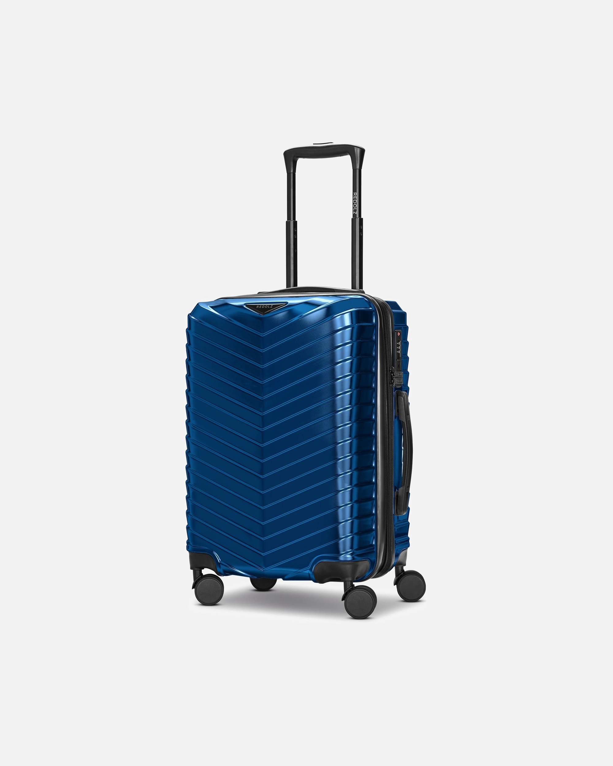 Valise for HommeEssentials 18 4 roues Valise cabine 55 cm avec soufflet d'extensionmetallic-blue shiny