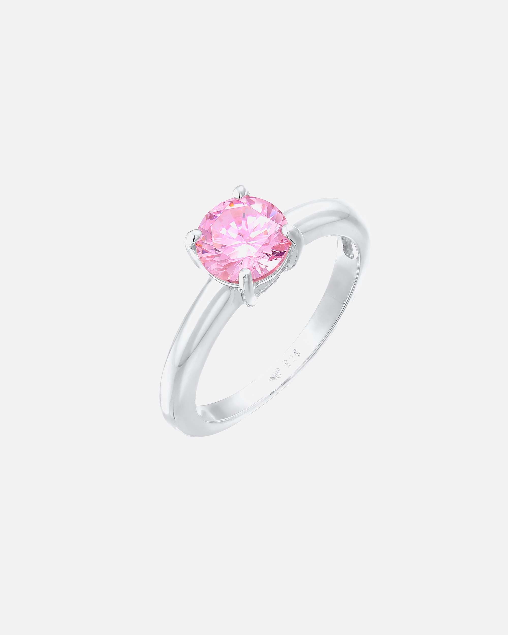 Bague for FemmeElliFemmes Solitaire Classique avec cristal de zirconium en argent sterling 92554