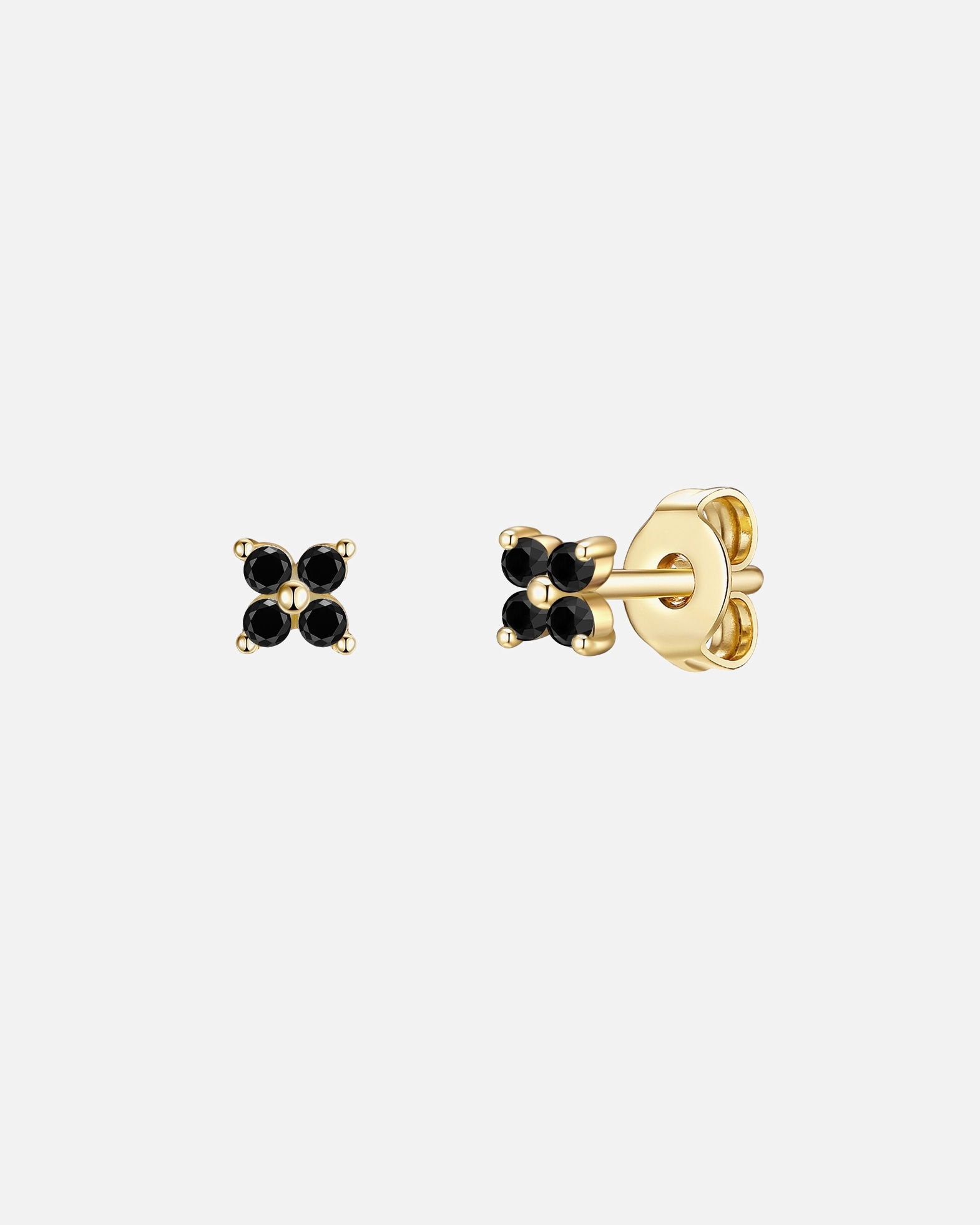 Boucle d'oreilles for FemmeGlanzstücke MünchenPuces d'oreilles en argent Argent sterling Oxyde de zirconium (CZ) en Or jaune4,8 mm