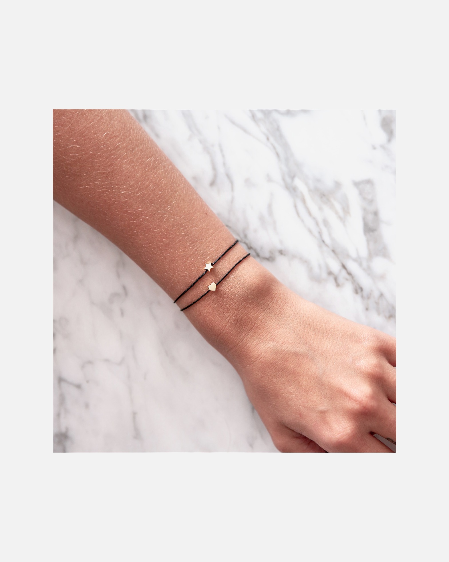 Bracelet for FemmeGlanzstücke MünchenBracelet en tissu Étoilé Argent sterling en Or jaune15,0 - 22,0 cm, flexibel einstellbar