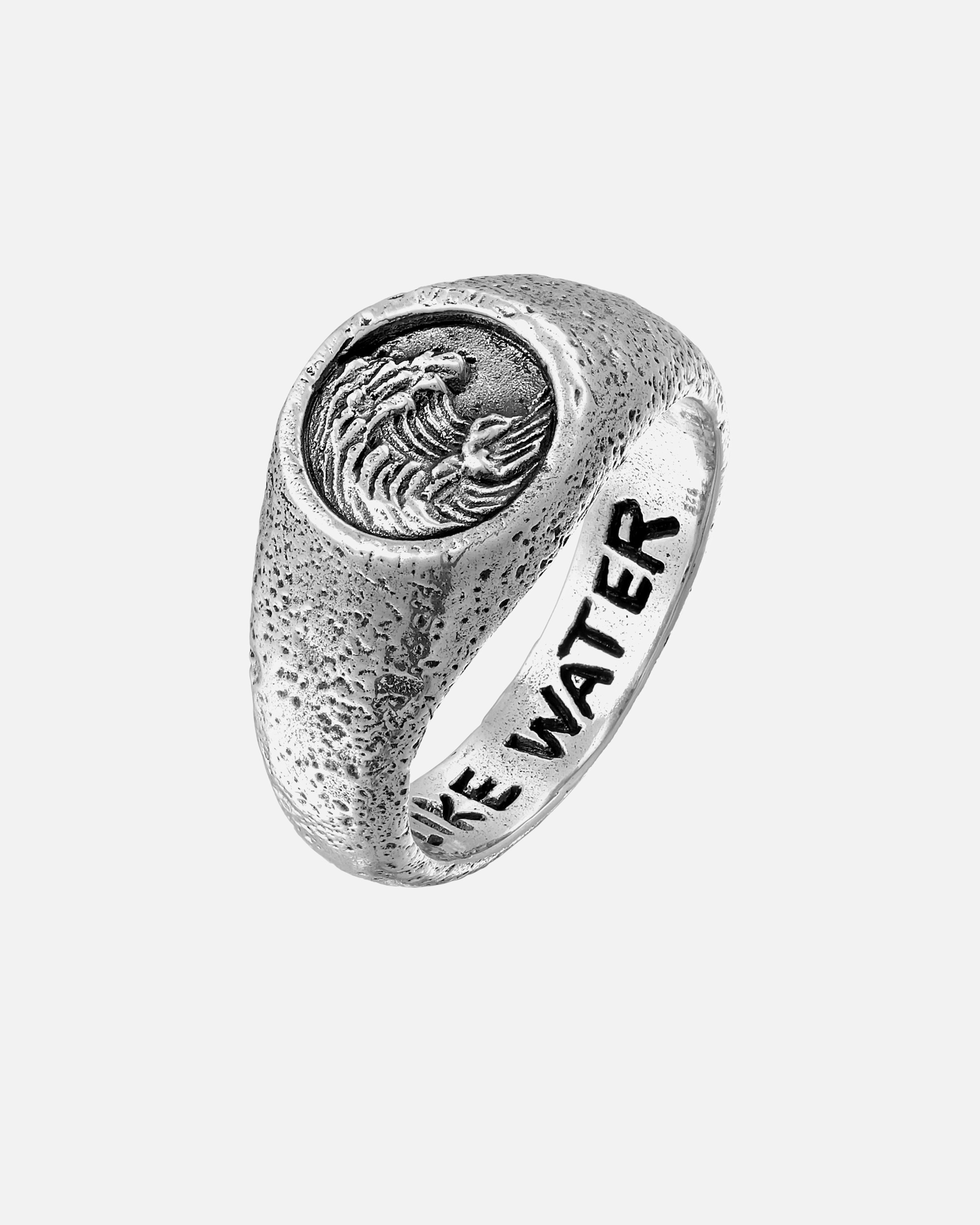 Bague for HommeHaze & GloryDefault Brand LineHG HAZE & GLORY - Bague Hommes en argent sterling 925, Bijoux Hommes, Bague en argent oxydé, Vague, Be Like Water62