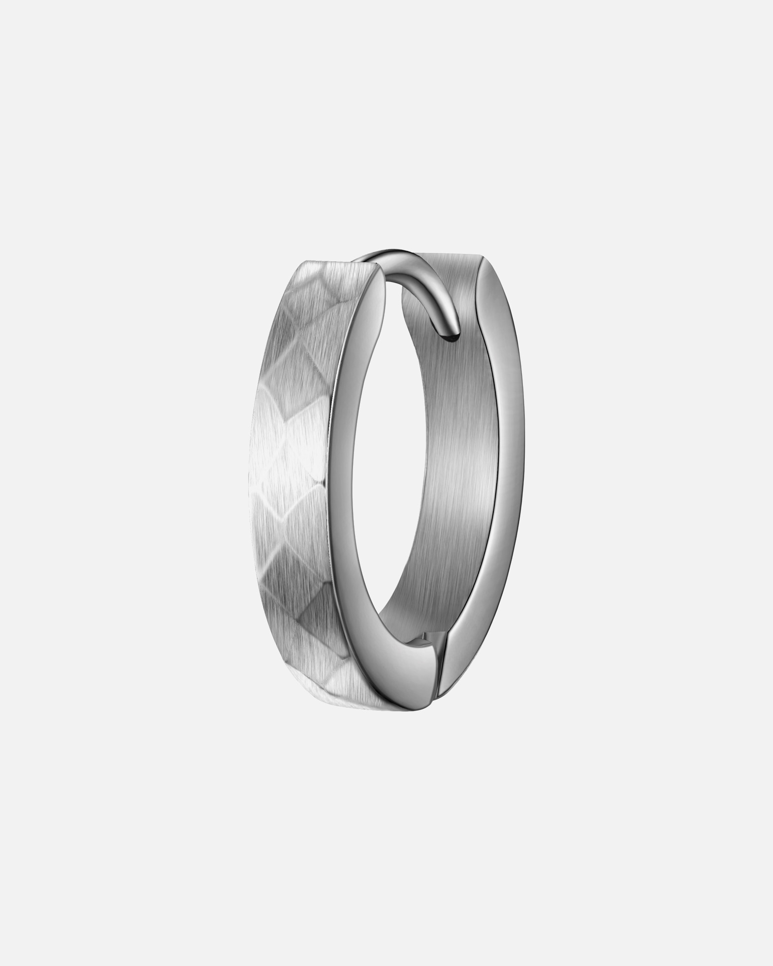 Créoles for HommeTrue RebelsBoucles d´oreilles en Acier inoxydable en Argent15,4 mm