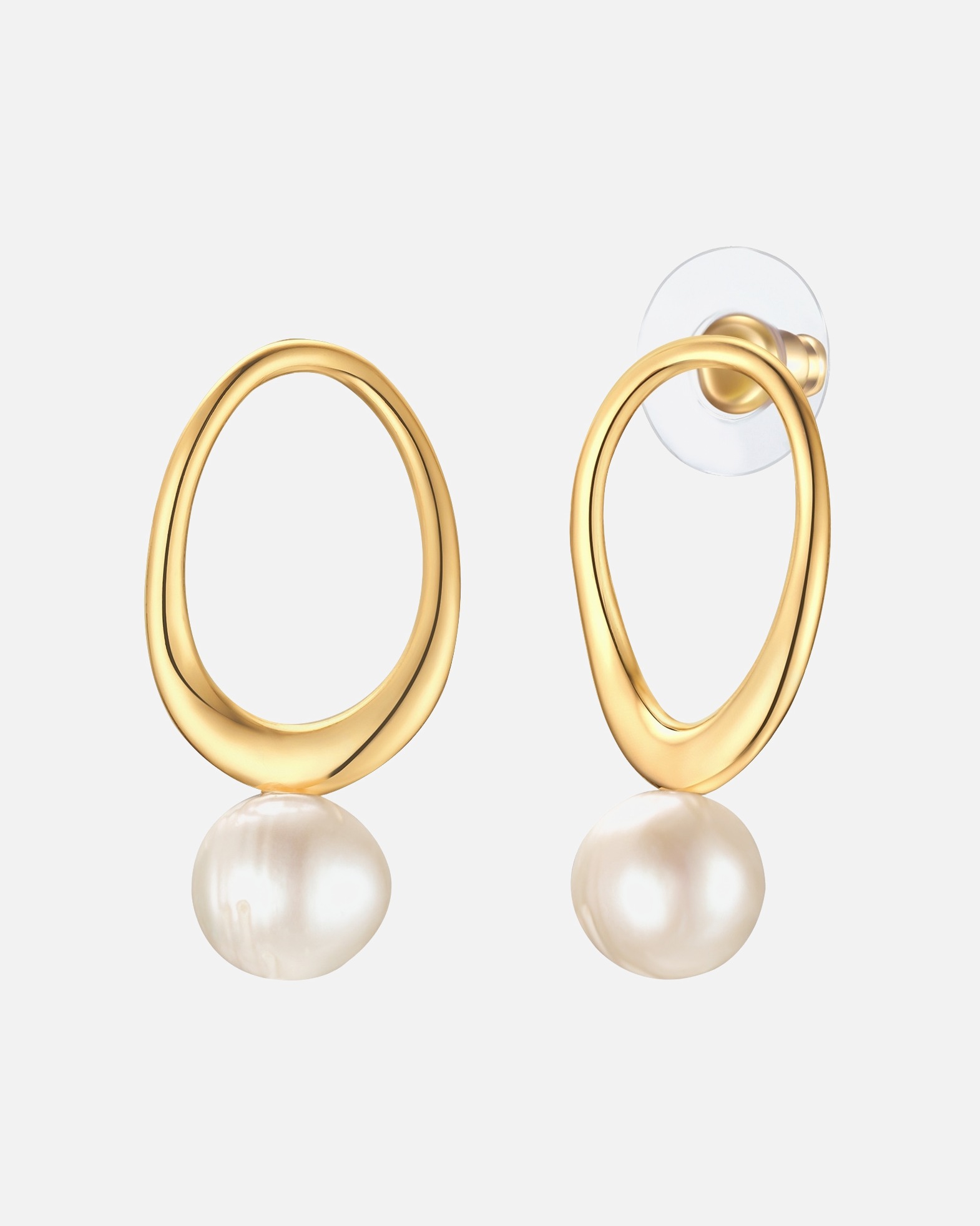 Boucle d'oreilles for FemmeBoucles d´oreilles Métal Perle de culture d'eau douce en Or jaune31,9 mm