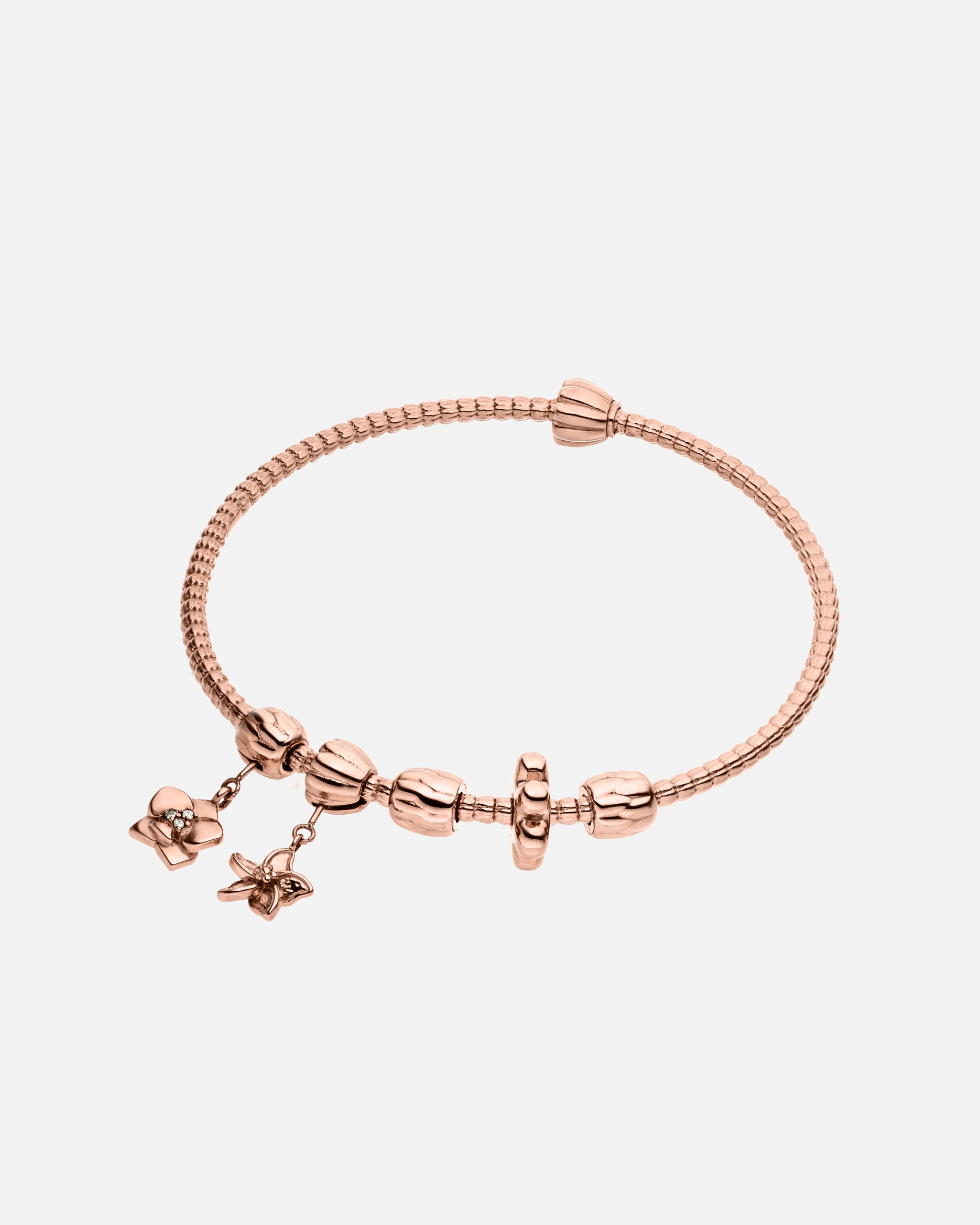 Armband für Unisex Purelei LEI Flower M-L Armreif-Set 100% Edelstahl Rosegold