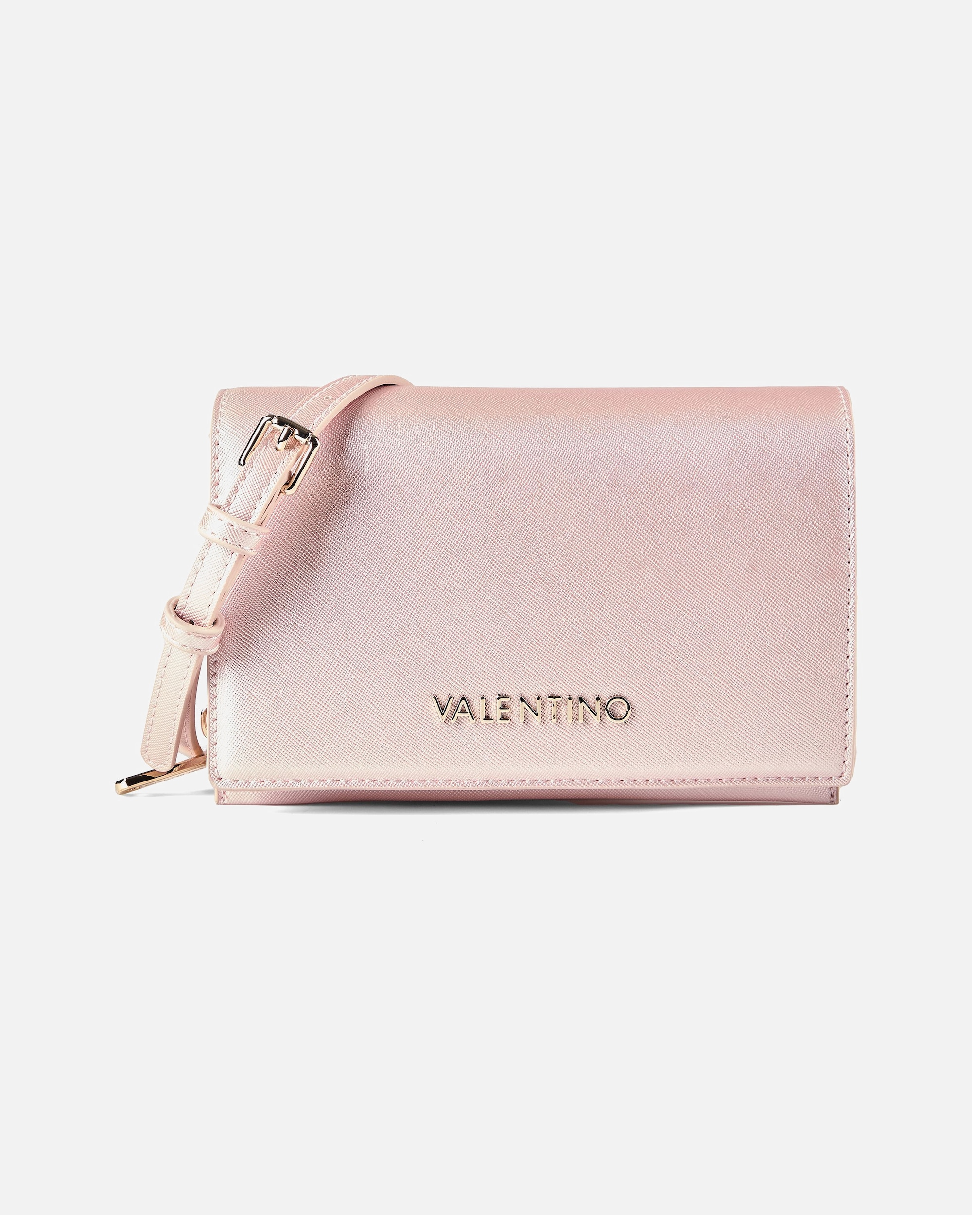 Tasche für Weiblich Valentino by Mario Valentino Ember Clutch rosa metallizzato