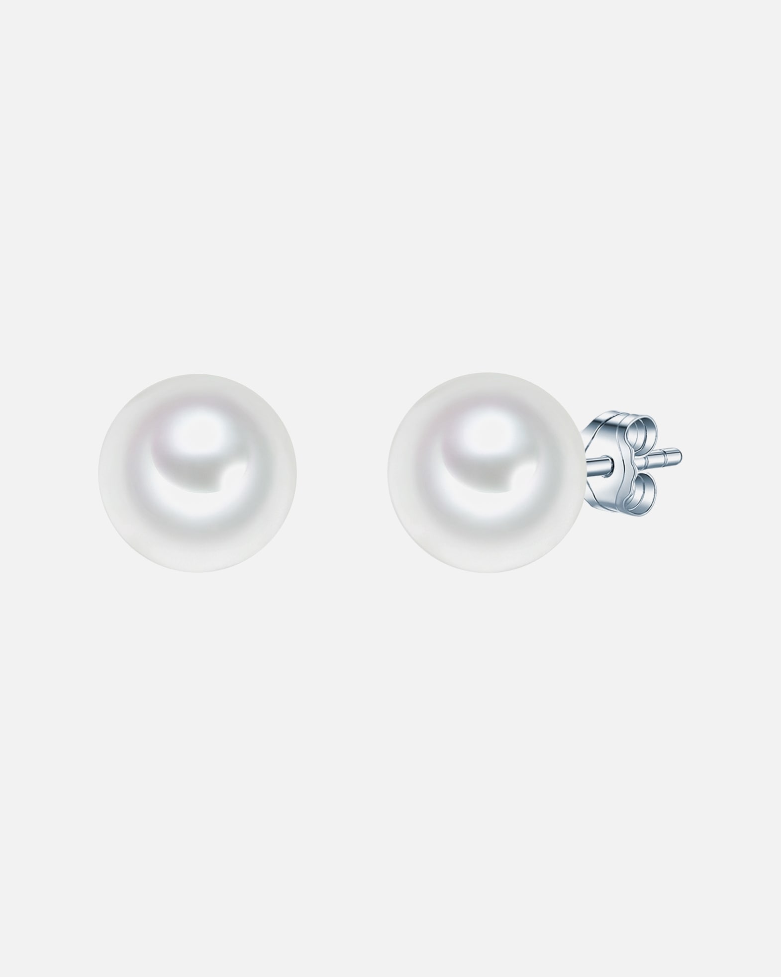 Boucle d'oreilles for FemmeRafaela DonataPuce d'oreille en perle Perles organiques Perles organiques en Blanc10,0 mm