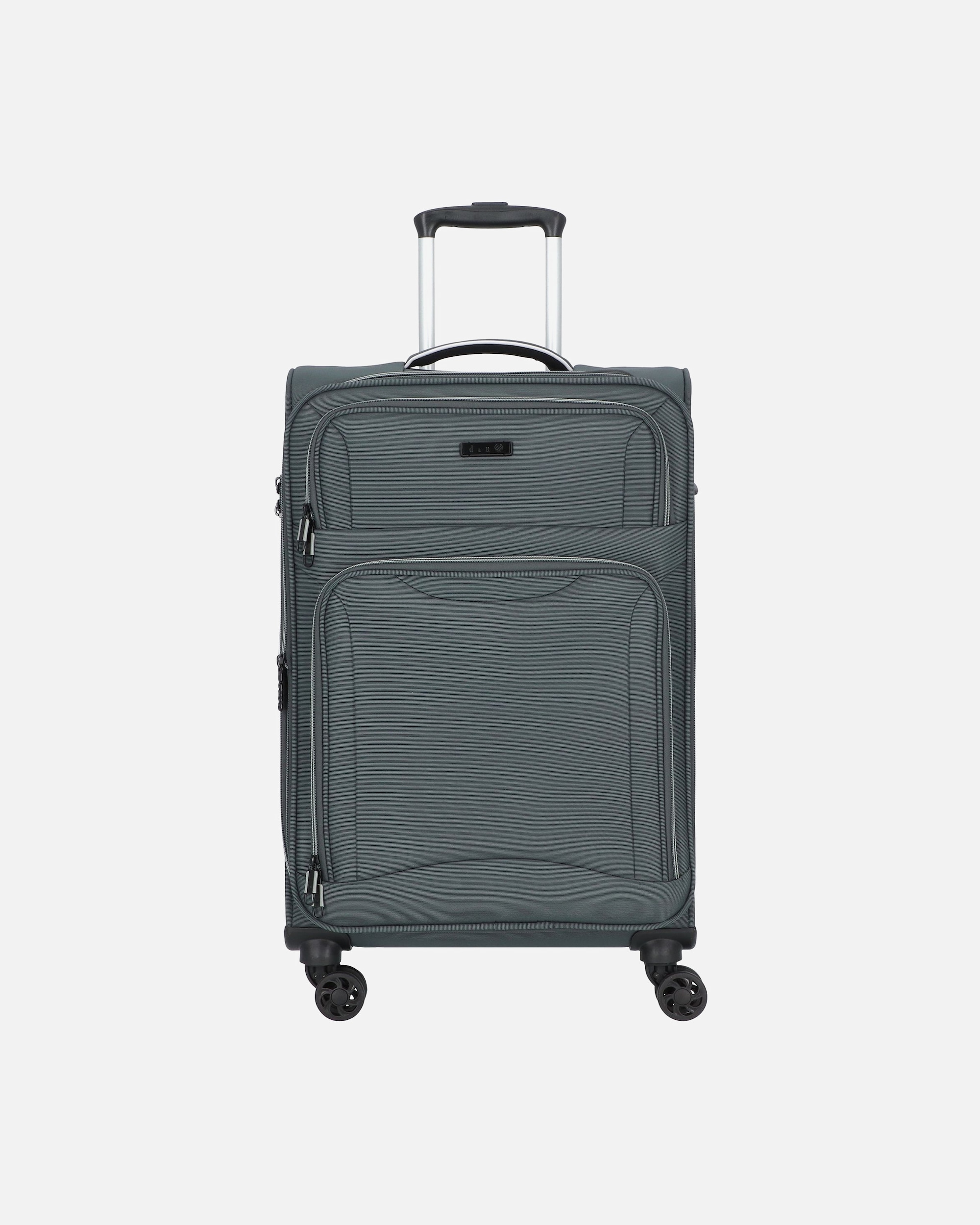 Valise trolley for Hommed & nTravel Line 9204 4 roulettes Trolley M 66 cm avec soufflet d'extensiongrau