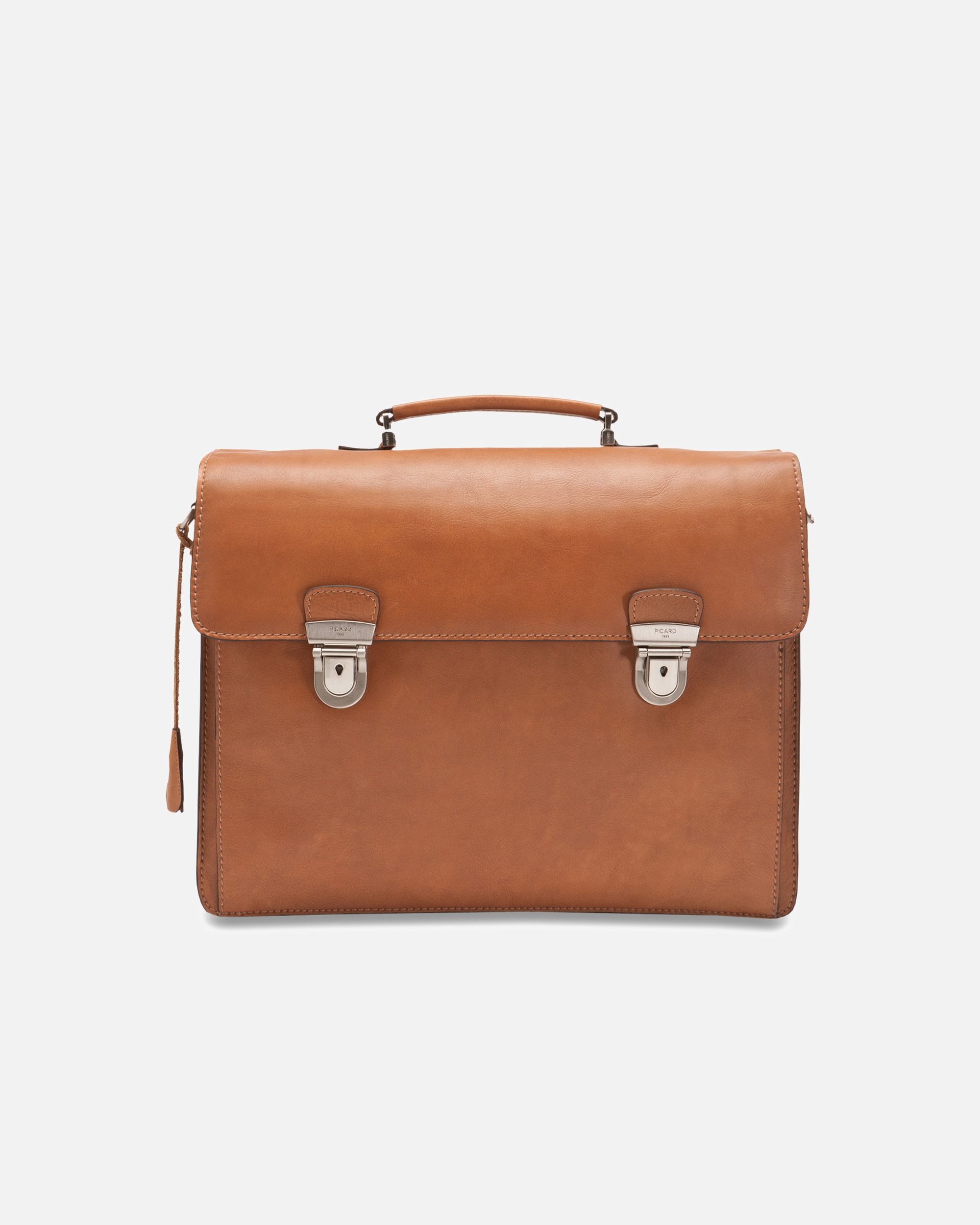 Tasche für Unisex Picard Toscana Aktentasche Leder 42 cm Laptopfach camel
