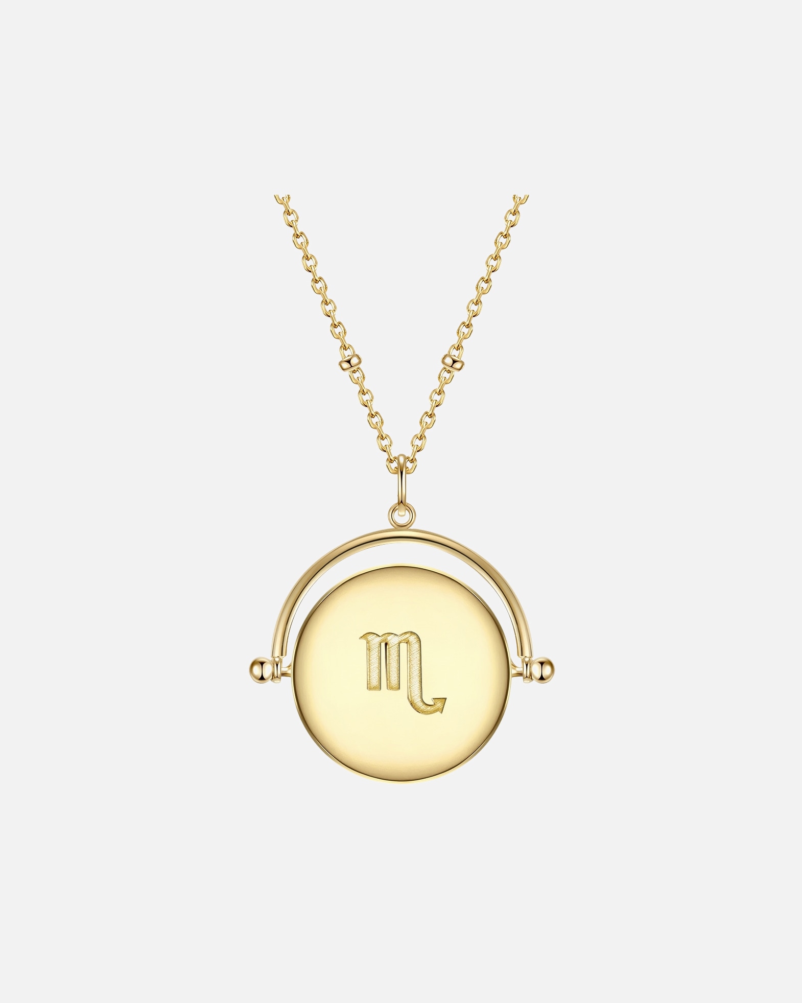 Collier for FemmeCollier en argent Zodiaque Scorpion Argent sterling Oxyde de zirconium (CZ) en Or jaune50,0 cm Basiskette + 5,0 cm Verlängerung