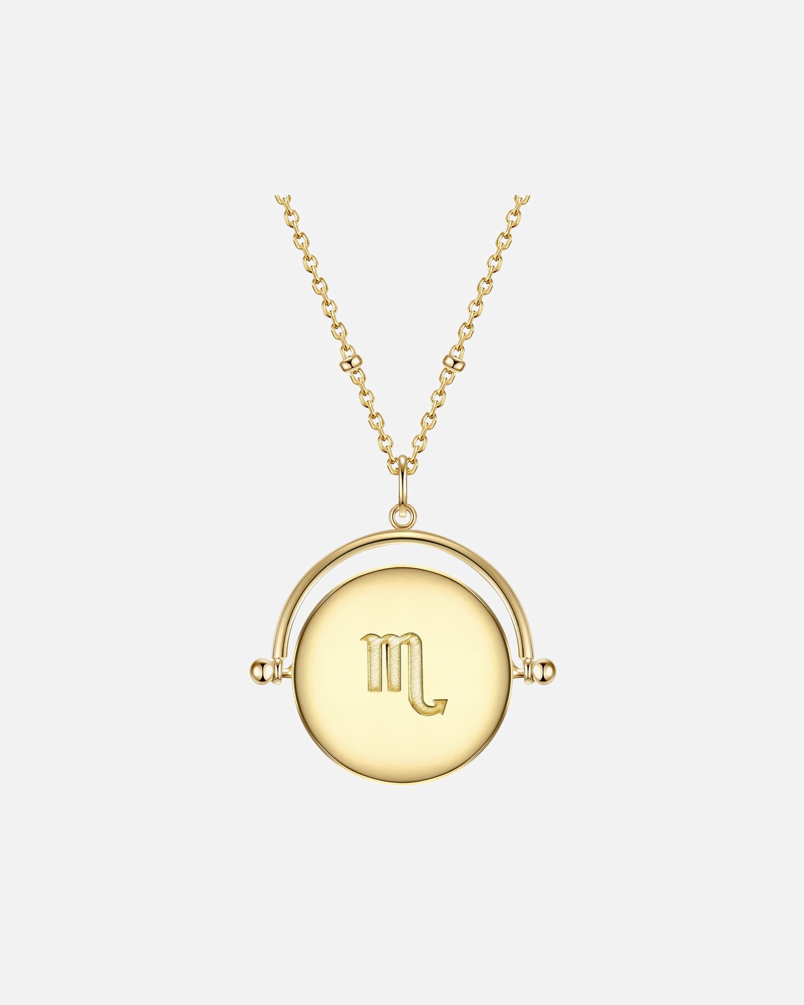 Collier for FemmeGlanzstücke MünchenCollier en argent Zodiaque Scorpion Argent sterling Oxyde de zirconium (CZ) en Or jaune50,0 cm Basiskette + 5,0 cm Verlängerung