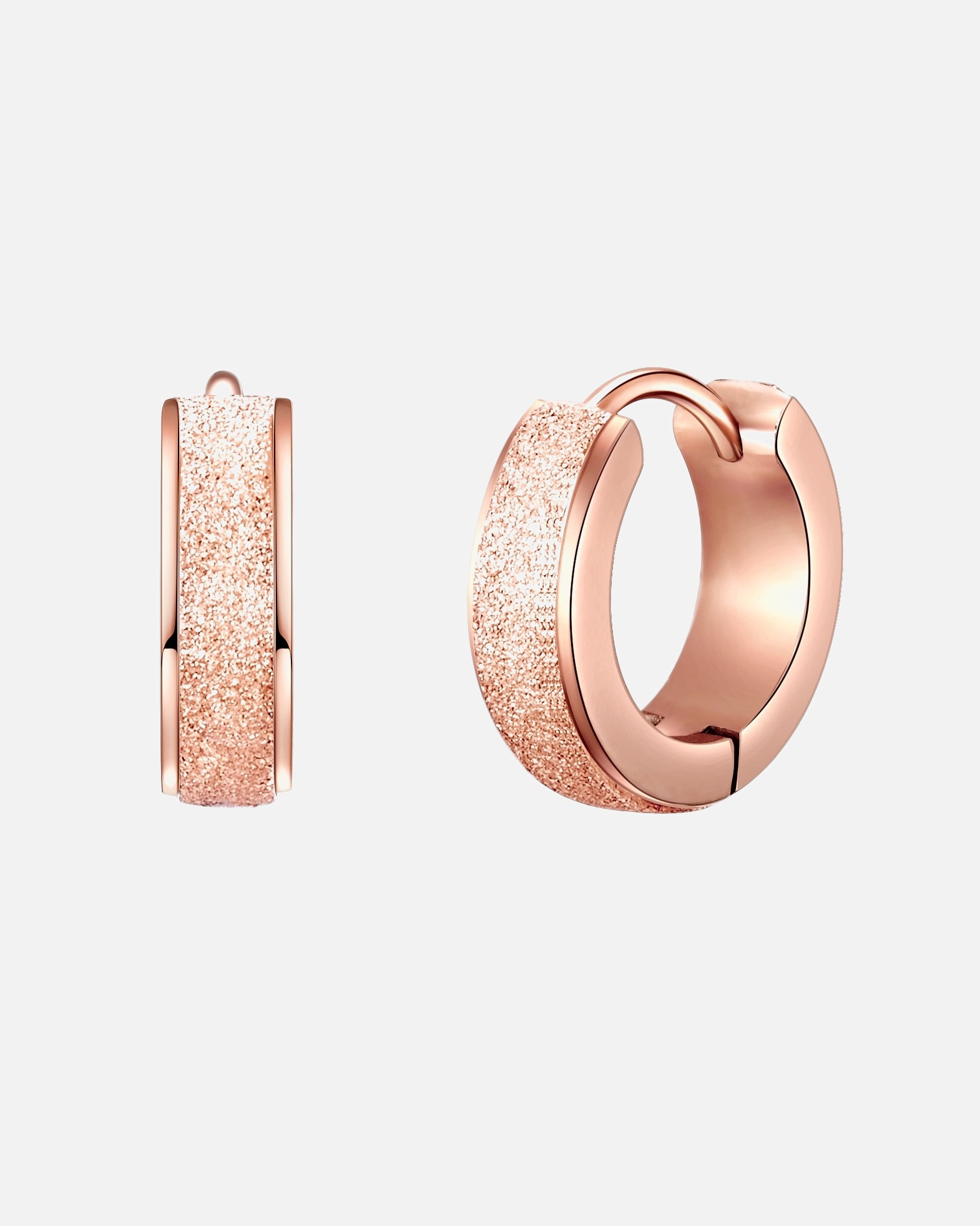 Créoles for FemmeCréoles en acier inoxydé Acier inoxydable en Or rose12,9 mm