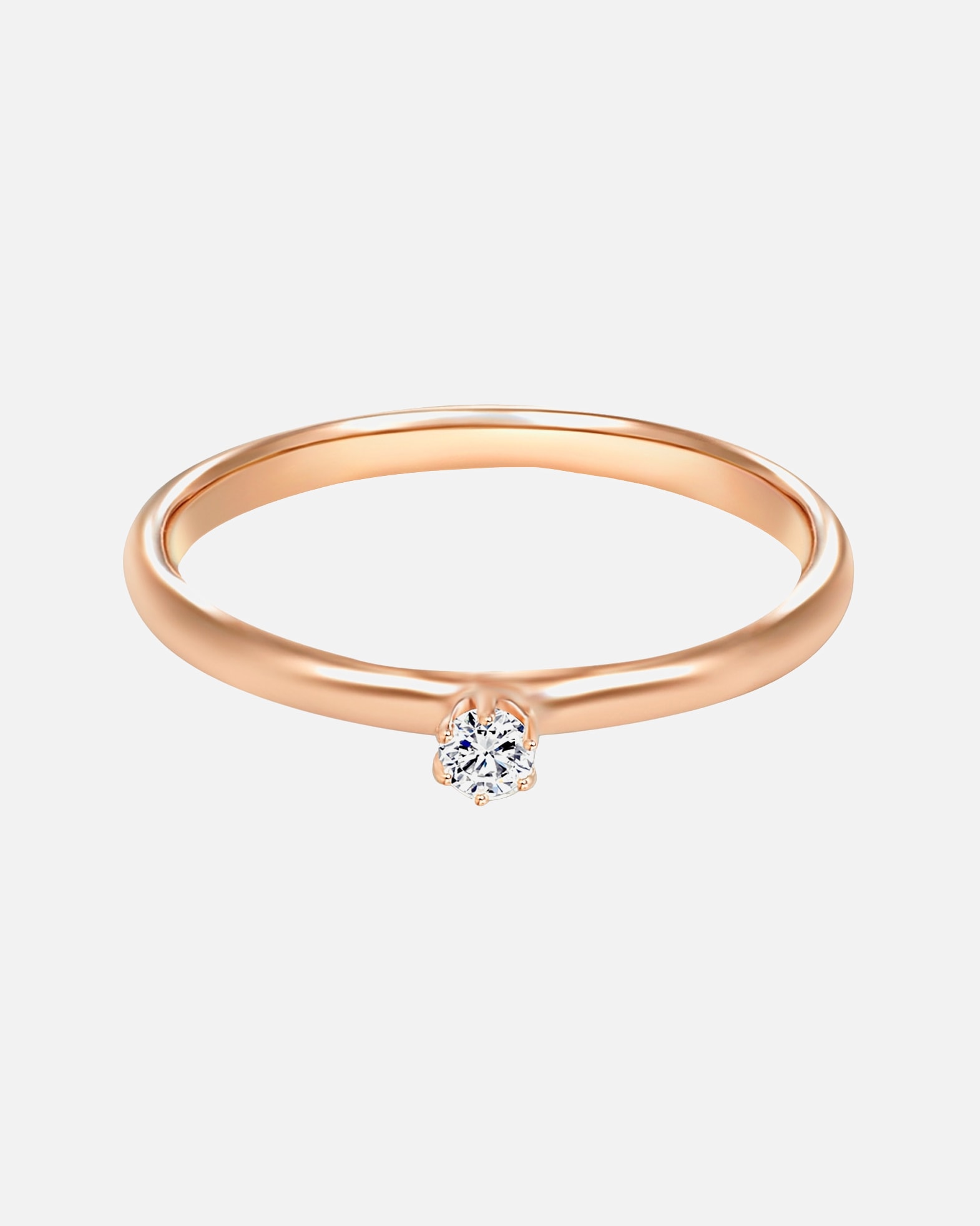 Bague for FemmeTrilaniBague en argent Argent sterling Oxyde de zirconium (CZ) en Or rose56