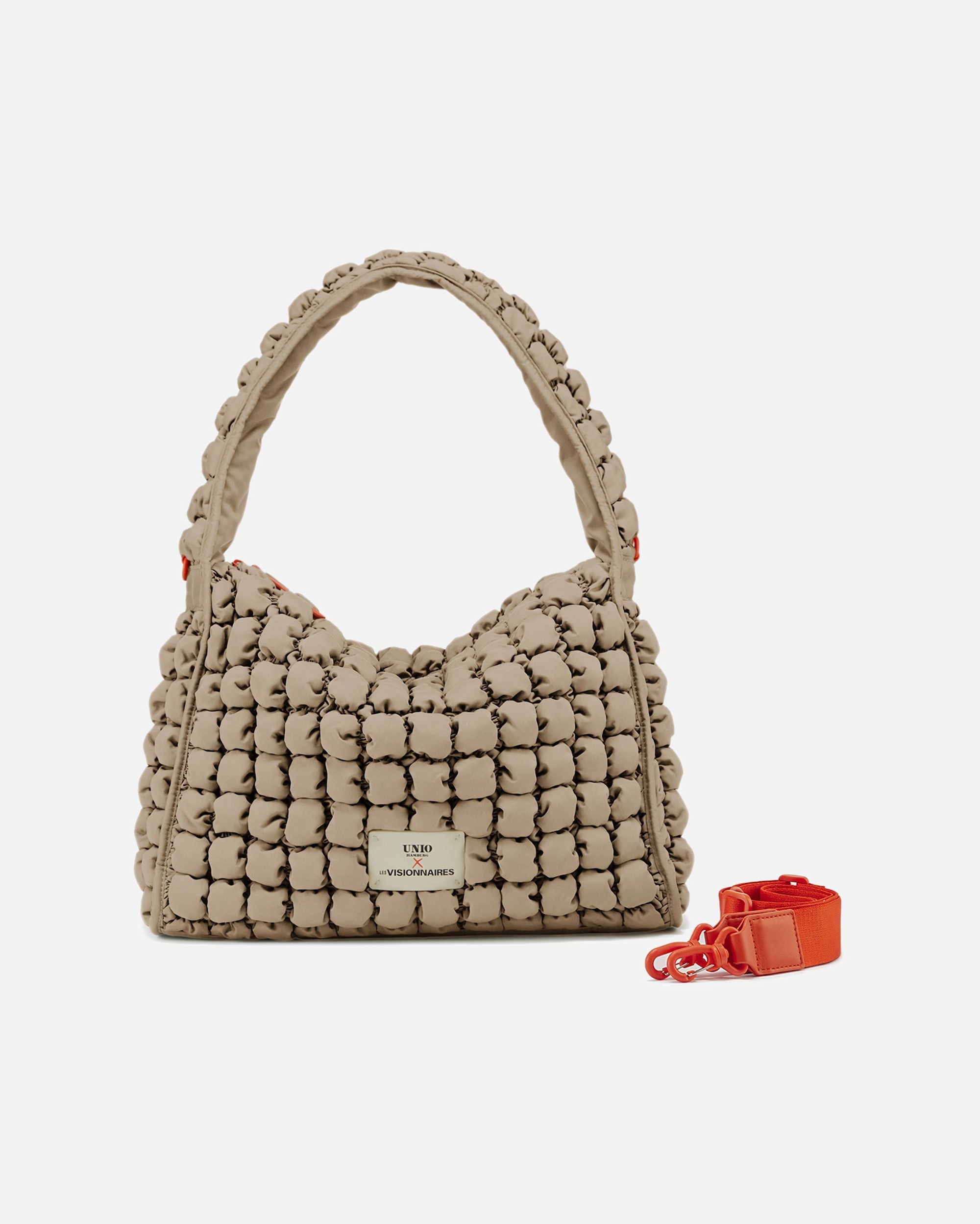 Clutch für Weiblich LES VISIONNAIRES Default Brand Line Unio Hobo Schultertasche toast