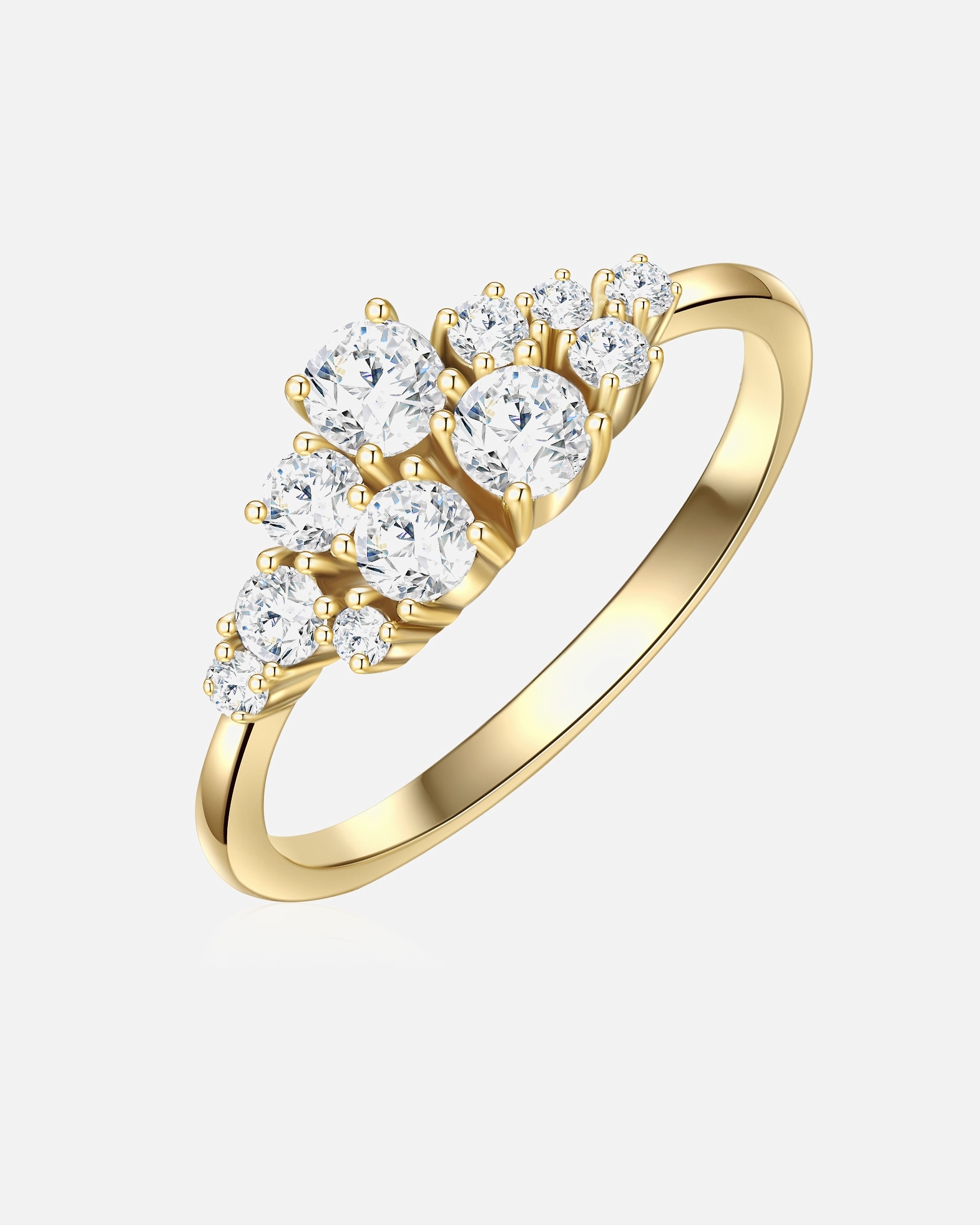 Bague for FemmeGlanzstücke MünchenBague en argent Argent sterling Oxyde de zirconium (CZ) en Or jaune50