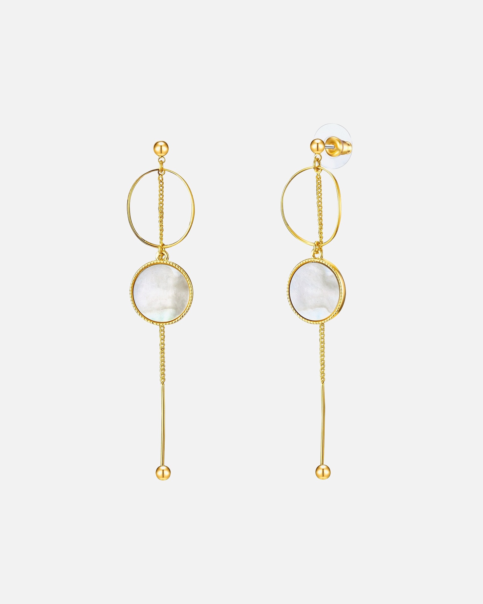 Boucle d'oreilles for FemmeBoucles d´oreilles Alliage de fer Nacre en Or jaune88,1 mm