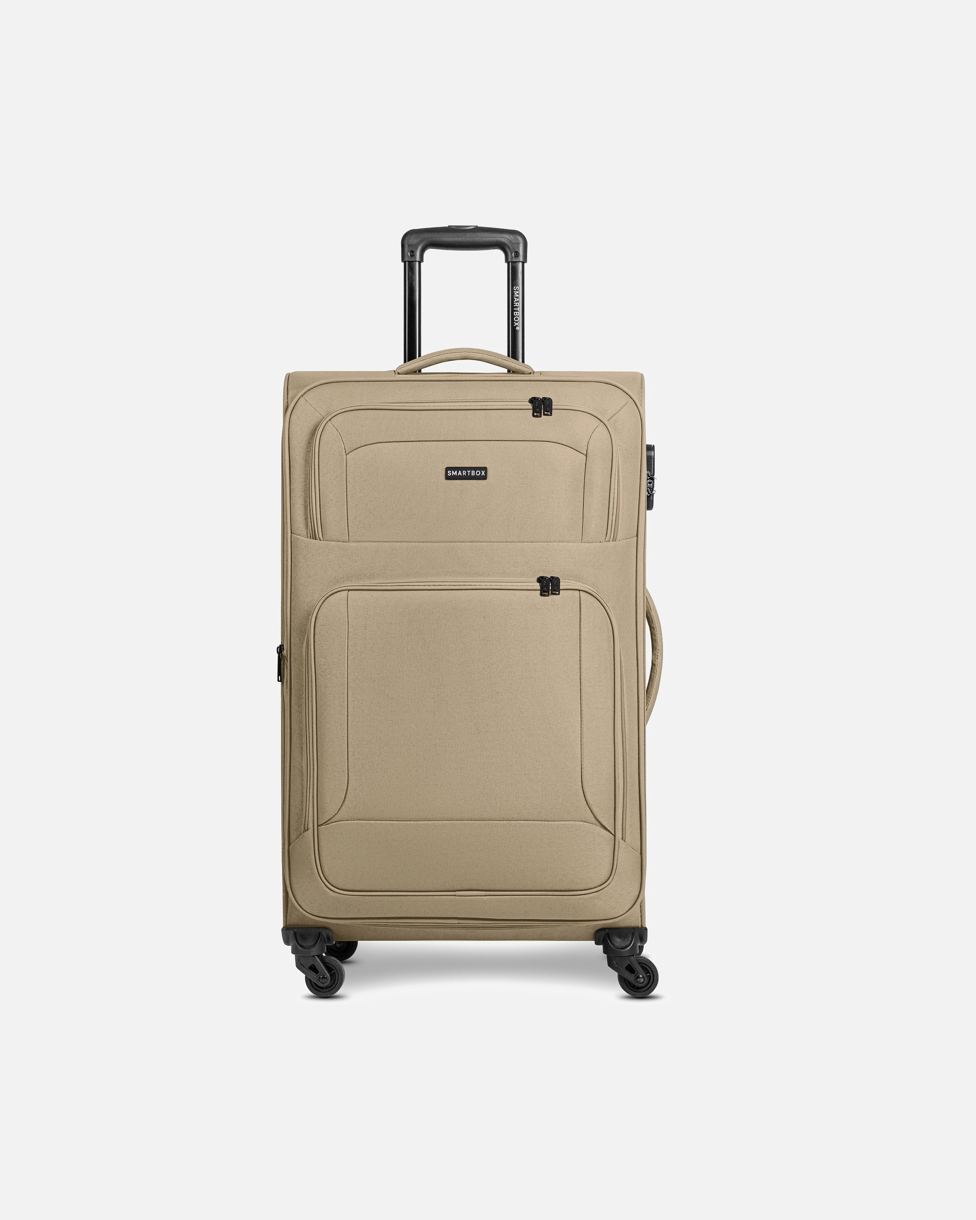 Valise for HommeSmartboxDefault Brand LineEdition 04 4 roues Valise cabine 78 cm avec soufflet d'extensionbeige