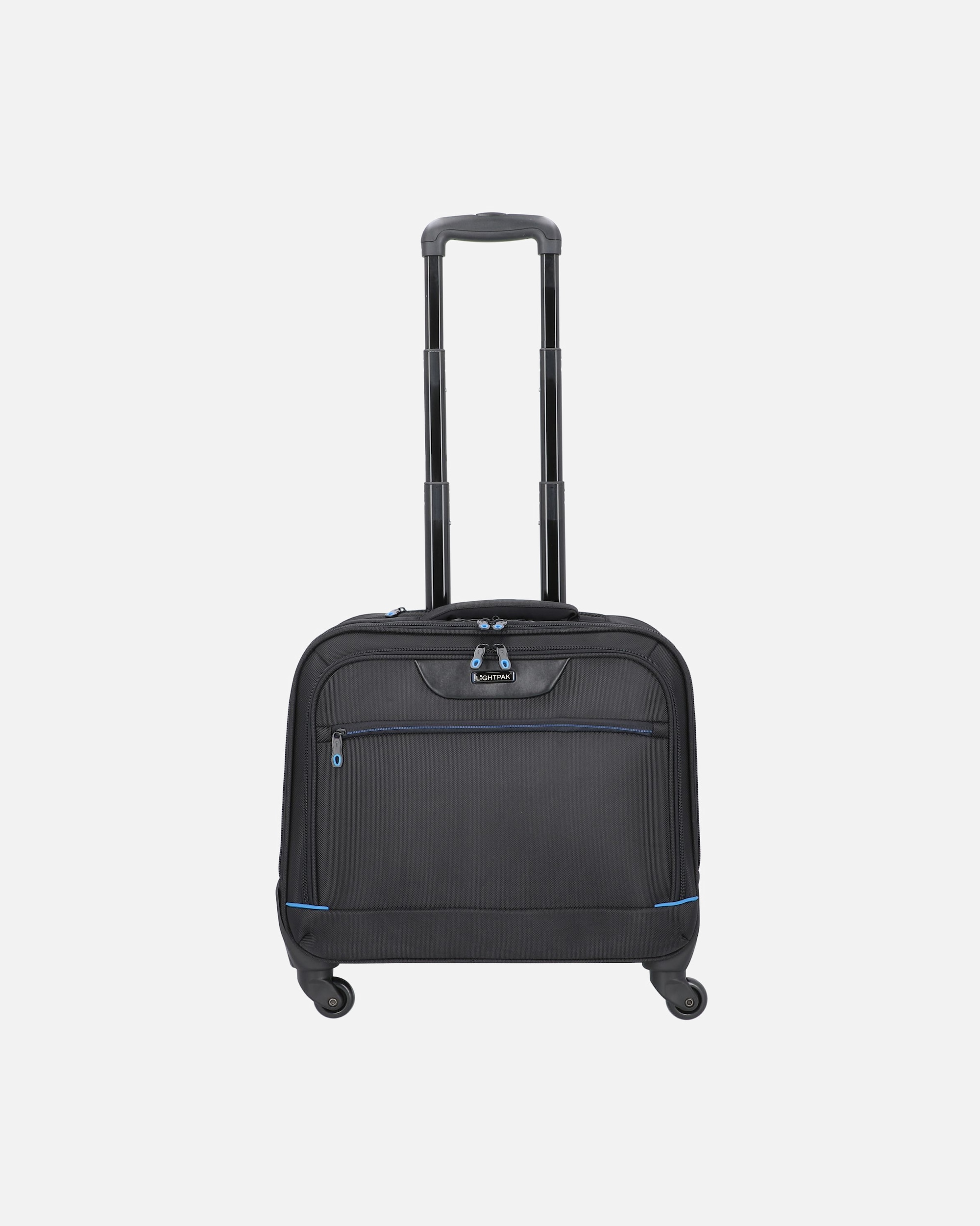 Trolley für Männlich Lightpak Star 4-Rollen Businesstrolley 42 cm Laptopfach schwarz