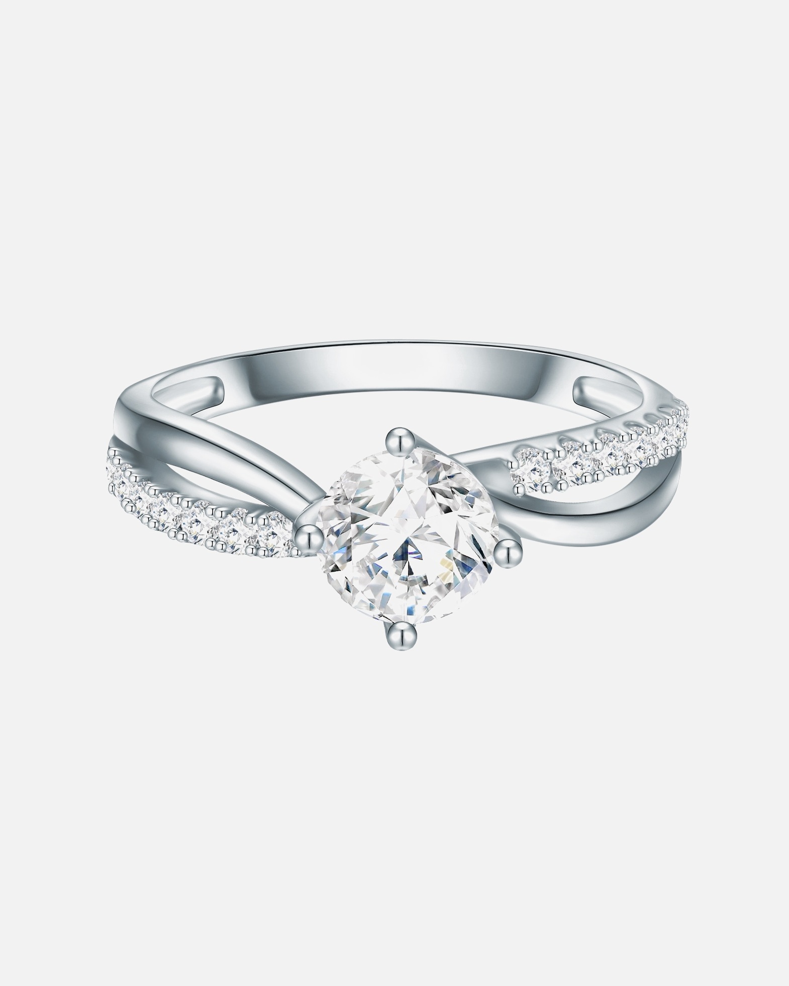 Bague for FemmeBague en argent Argent sterling Oxyde de zirconium (CZ) en Argent50