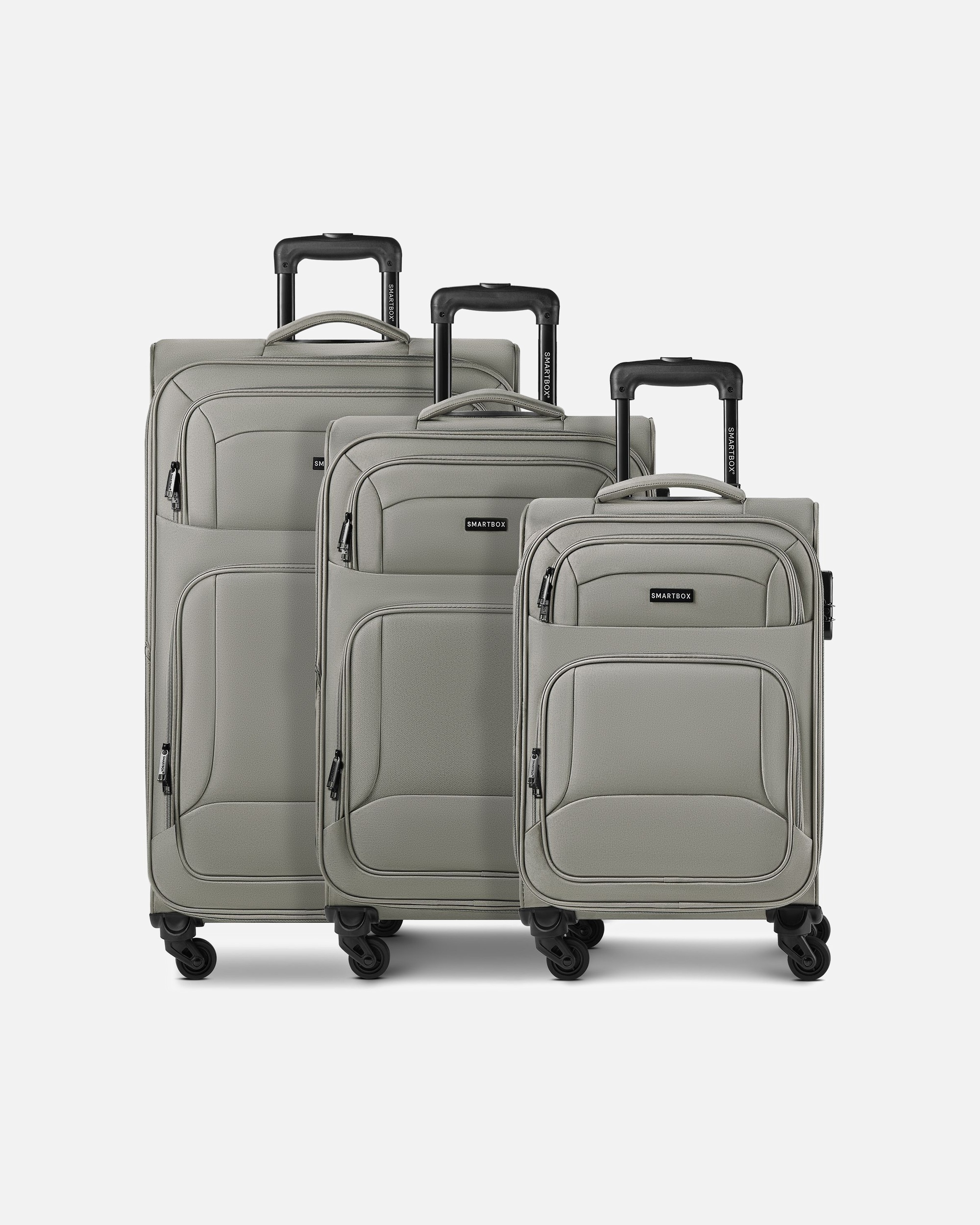 Valise for HommeSmartboxDefault Brand LineEdition 04 4 roues Set de valises 3 pièces avec soufflet d'extensiontaupe grey