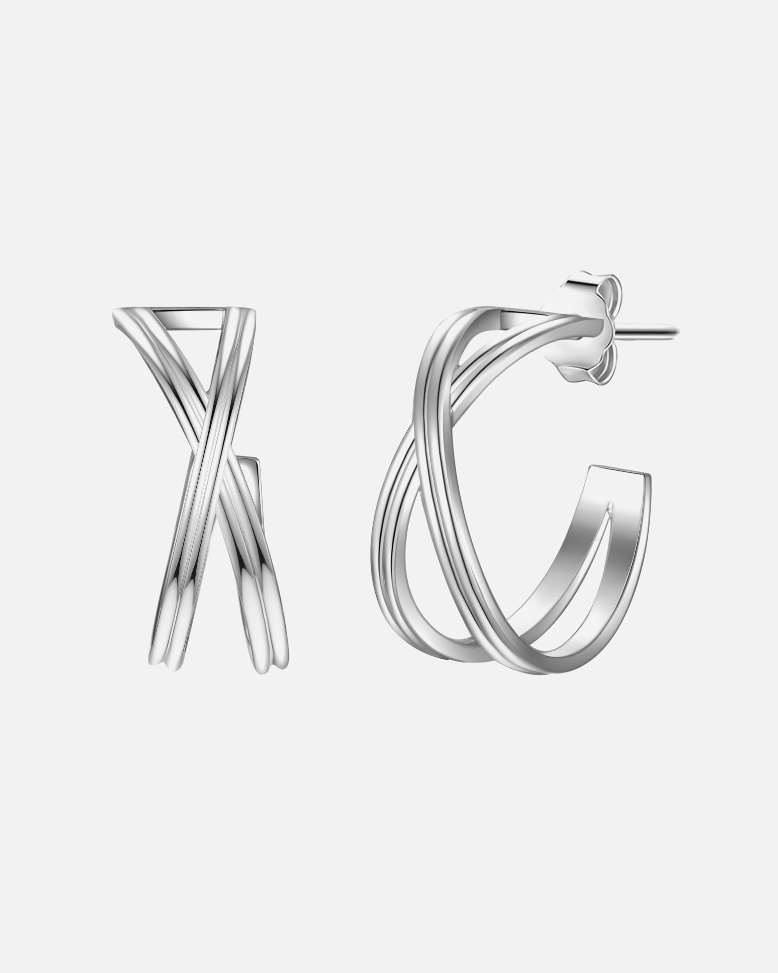 Boucle d'oreilles for FemmePuces d'oreilles en argent Argent sterling en Argent15,7 mm