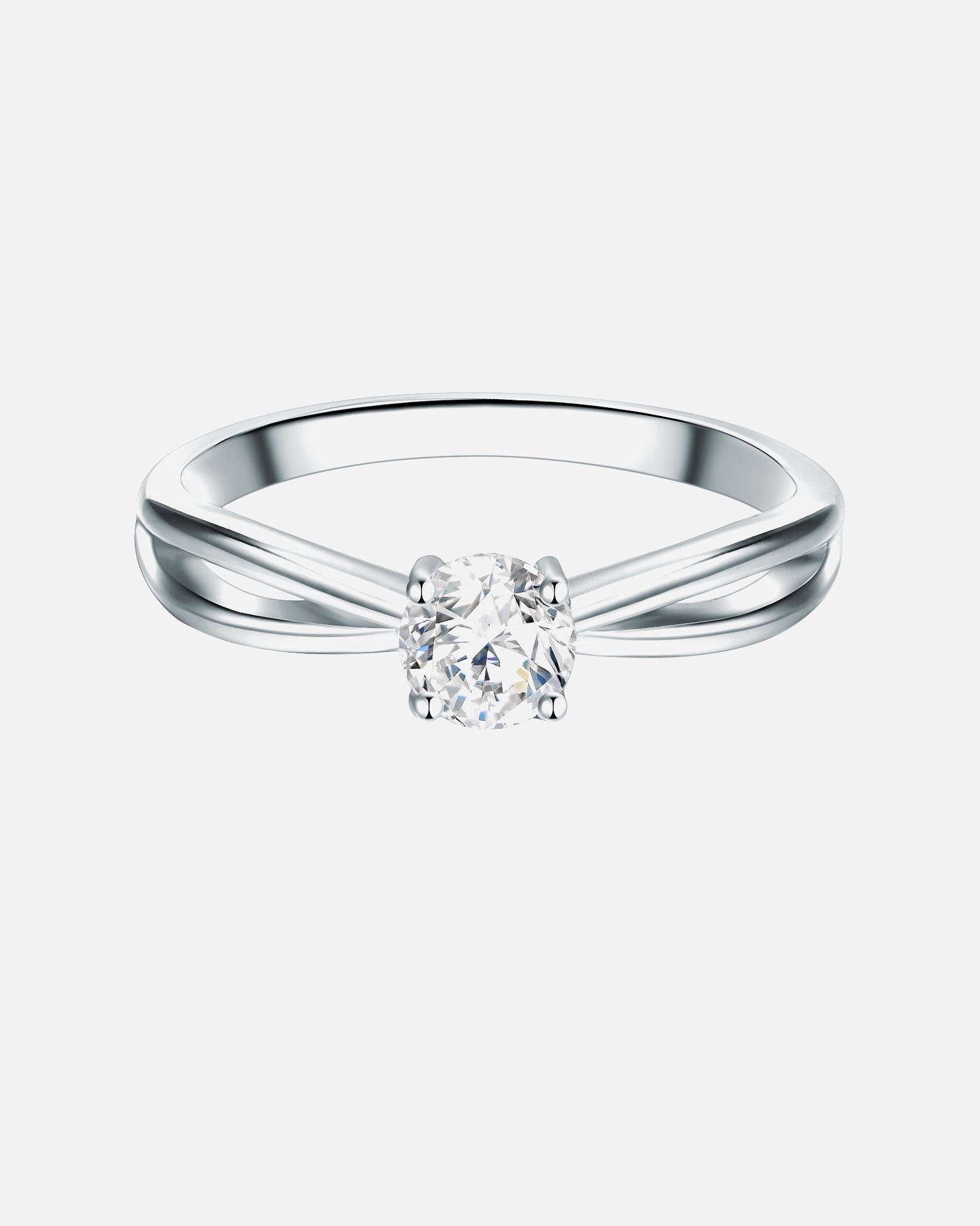 Bague for FemmeTrilaniBague en argent Argent sterling Oxyde de zirconium (CZ) en Argent54