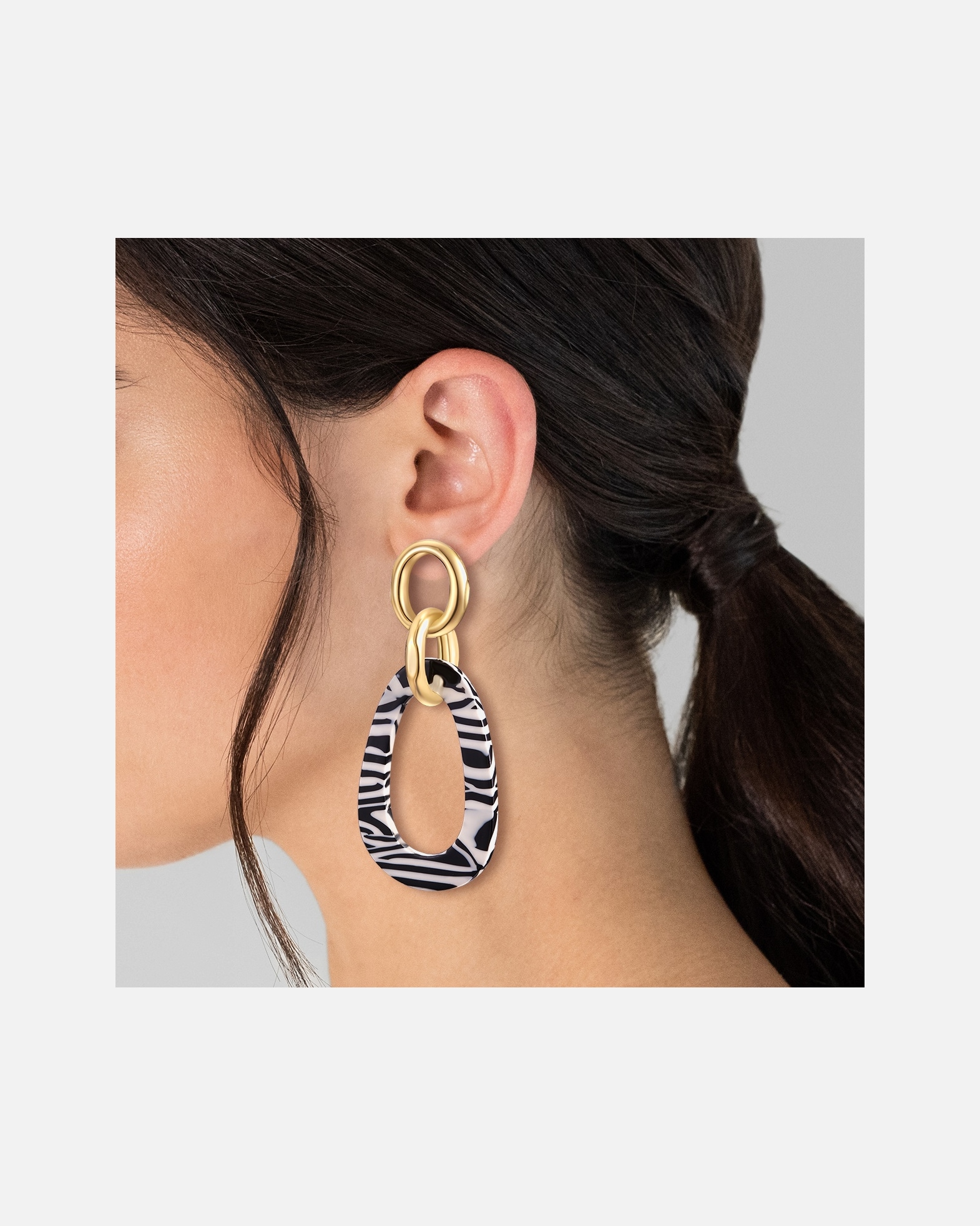 Boucle d'oreilles for FemmeLulu & JaneBoucles d´oreilles Alliage de fer Acrylique en Or jaune70,5 mm