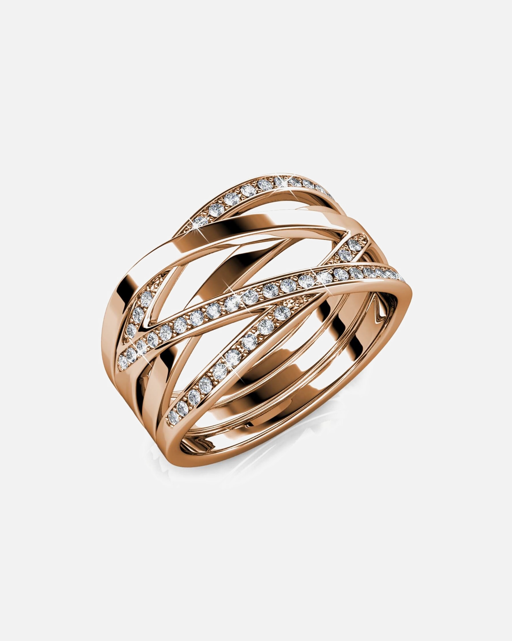 Ring für Weiblich MYC-Paris Criss-Cross-Ring Roségold - 52