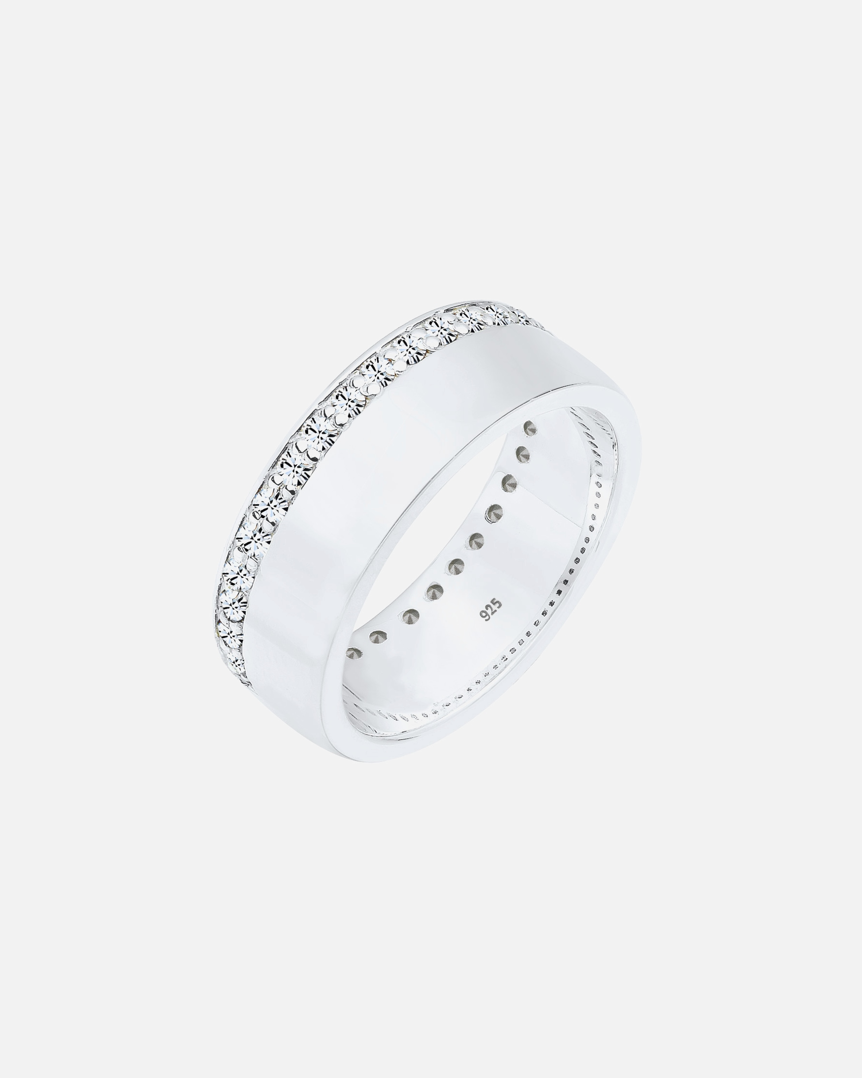 Bague for FemmeEllipour dames avec cristaux étincelants en argent 925 Sterling58