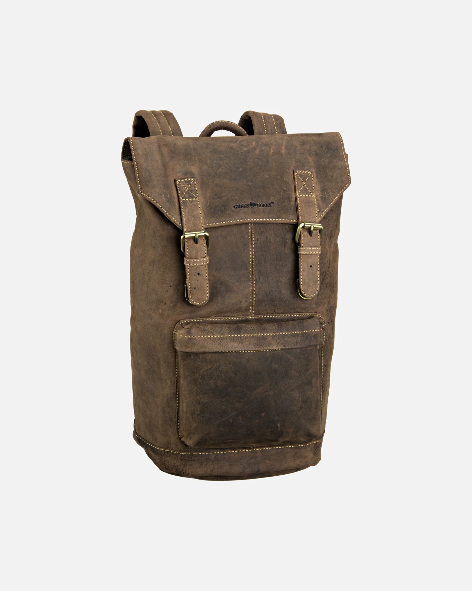 Rucksack für Männlich Greenburry Vintage City-Rucksack braun