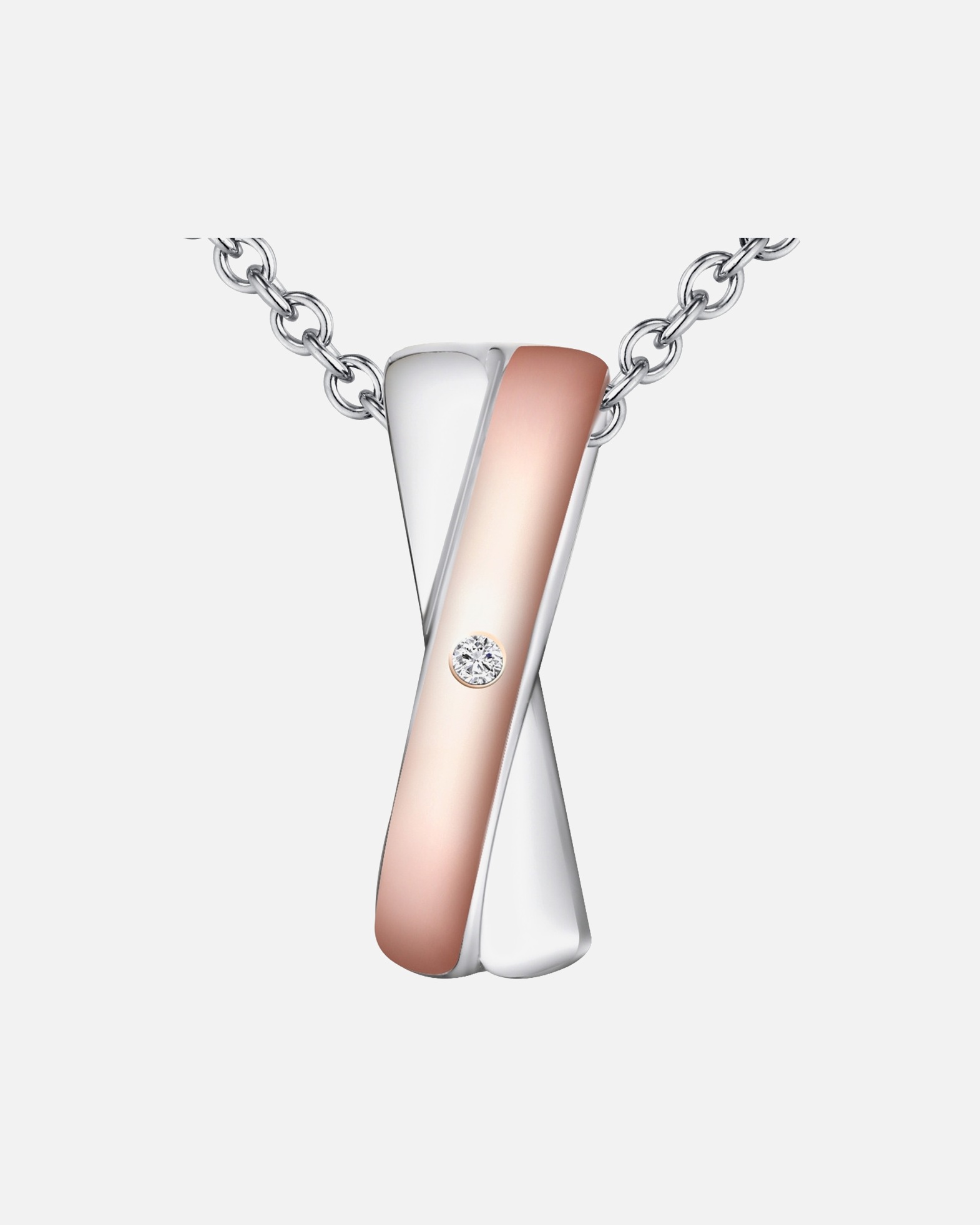 Collier for FemmeCollier en diamant Argent sterling Diamant en Argent40 cm + 5 cm