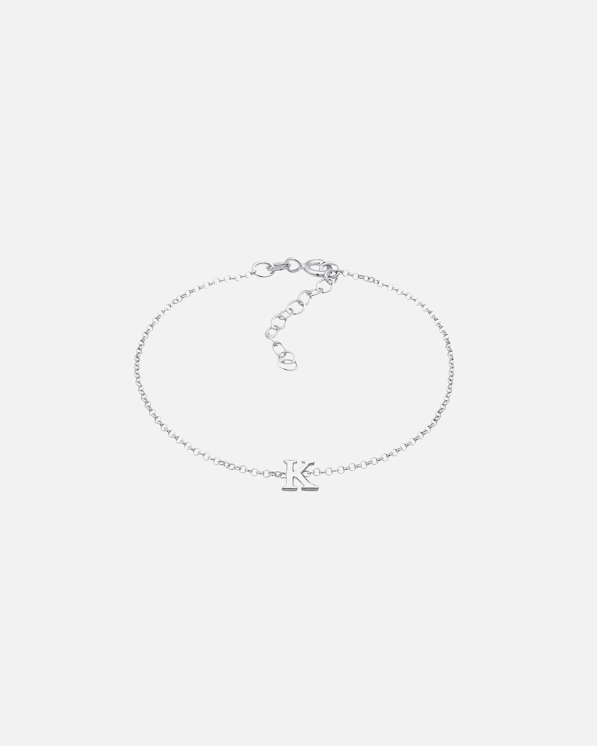 Armband für Weiblich Elli Buchstaben Initialen Anhänger K 925 Silber 16
