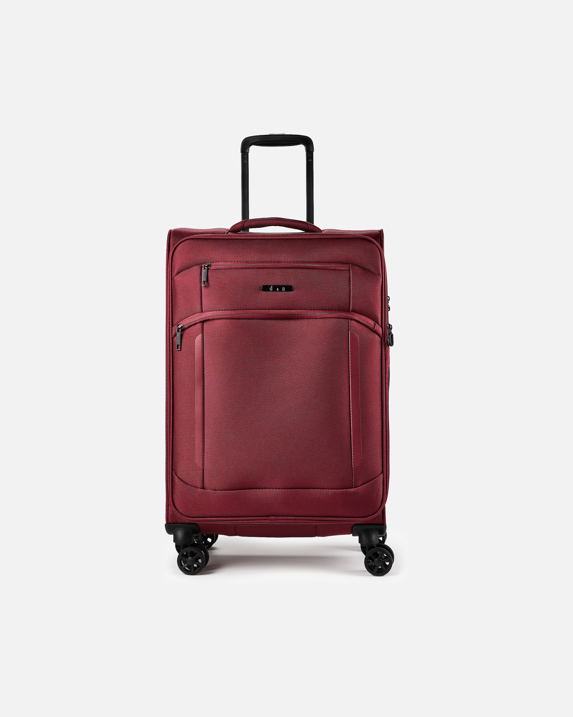 Valise trolley for Hommed & nTravel Line 9804 4 roues Valise cabine M 68 cm avec soufflet d'extensiondark red