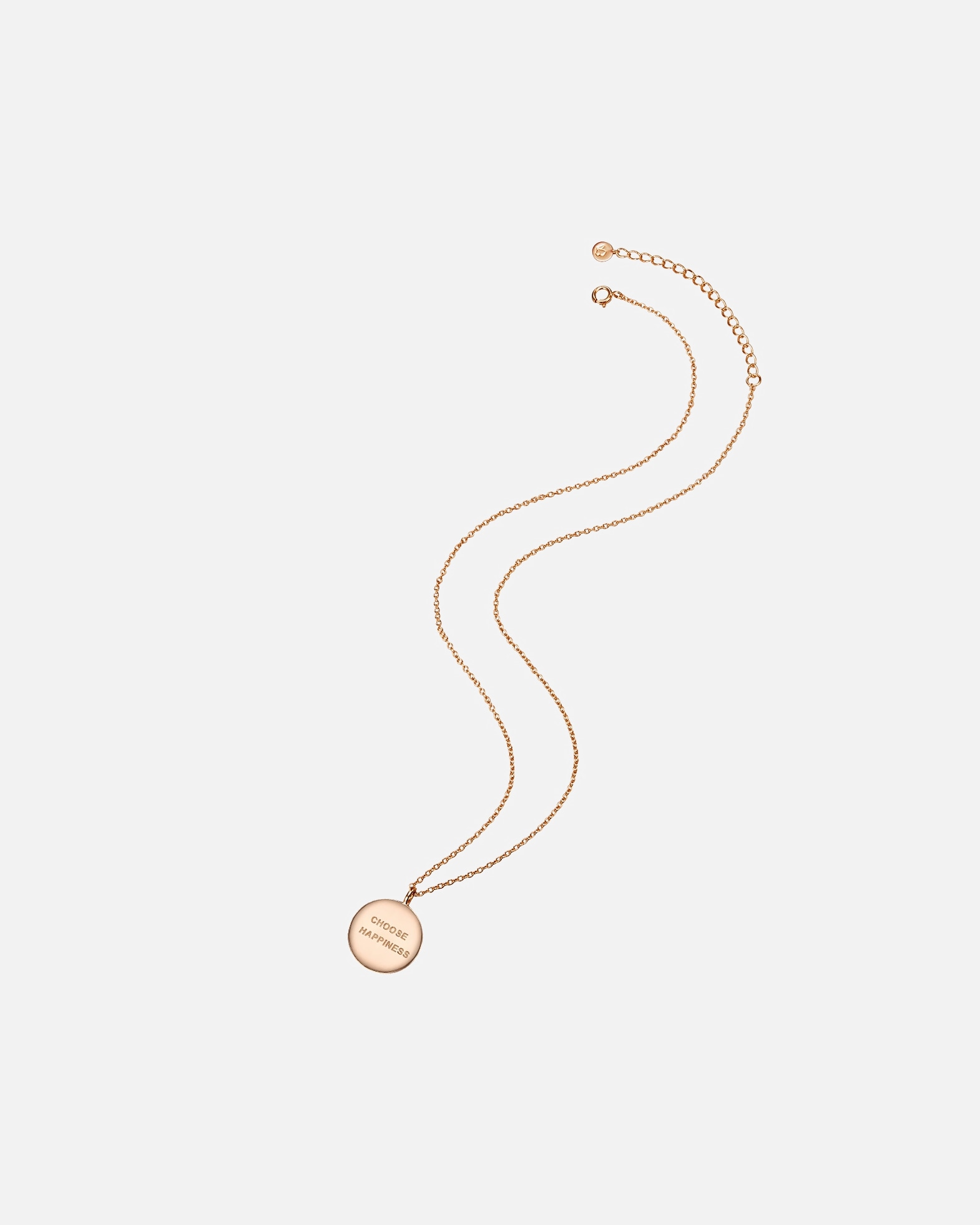 Collier for FemmeGlanzstücke MünchenCollier en argent CHOOSE HAPPINESS Argent sterling en Or rose40,0 cm Basiskette + 5,0 cm Verlängerung