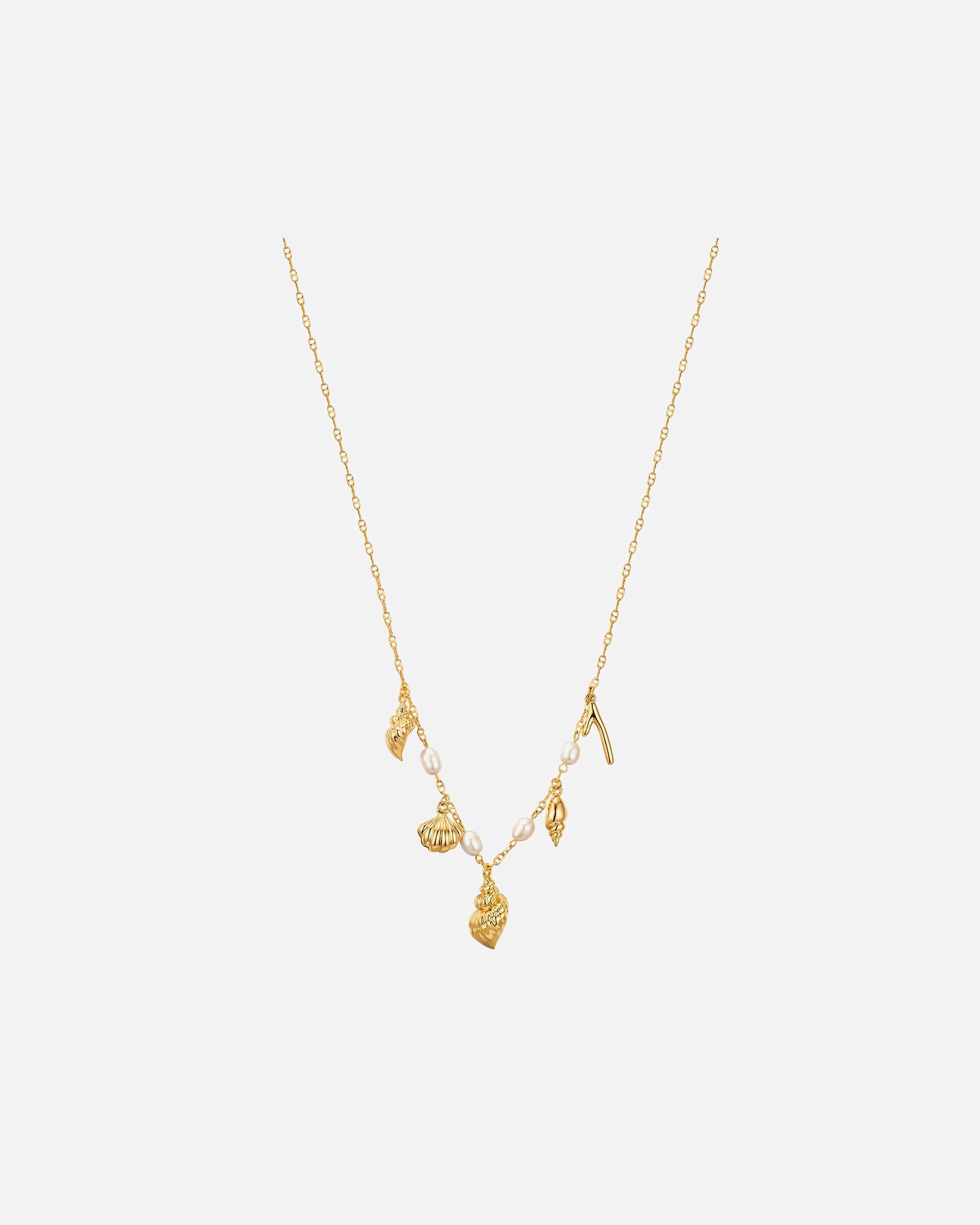 Collier for FemmeChaîne Métal Perle de culture d'eau douce en Or jaune47,5 cm Basiskette + 5,0 cm Verlängerung