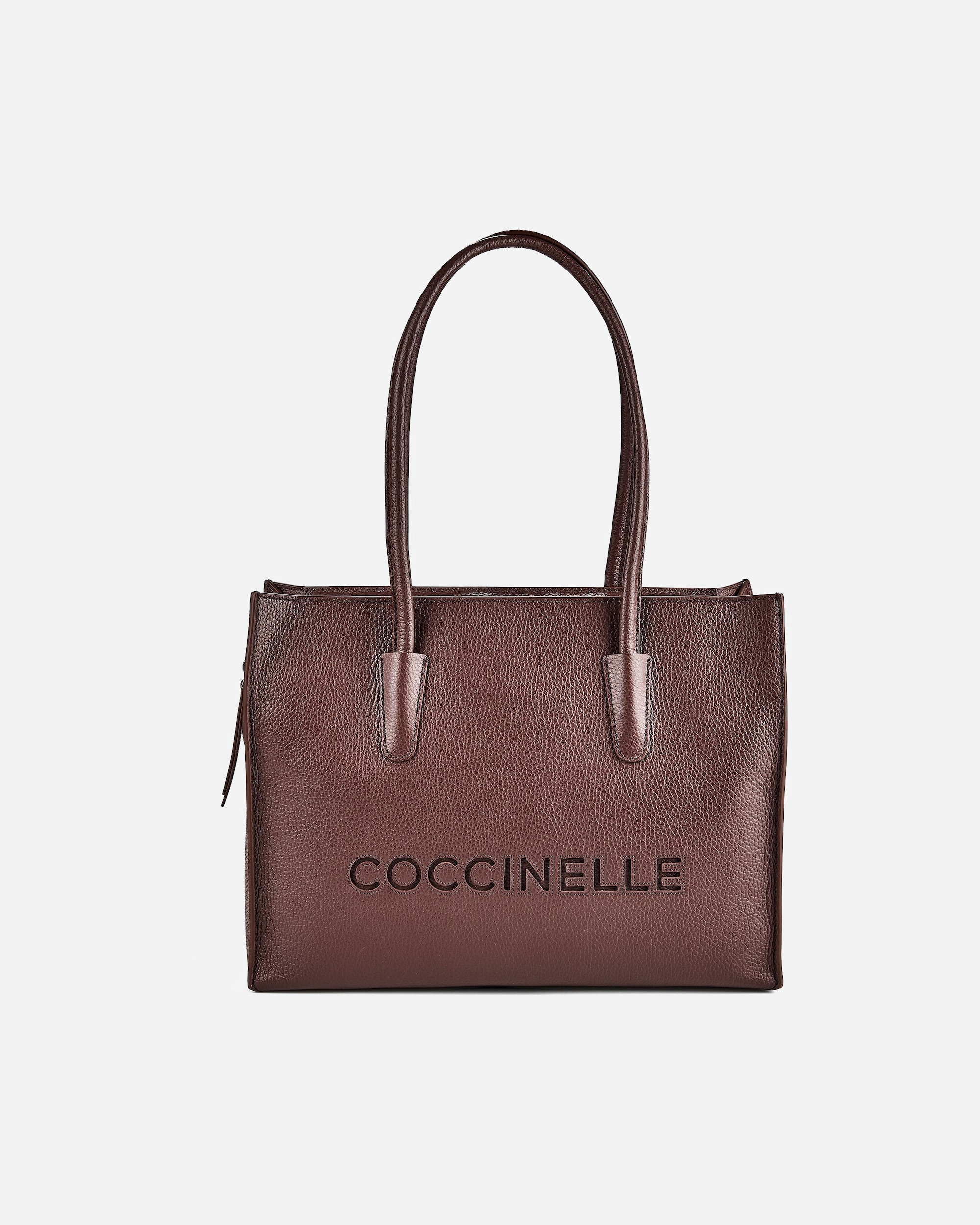 Umhängetasche für Weiblich Coccinelle Myrtha Shopper berry