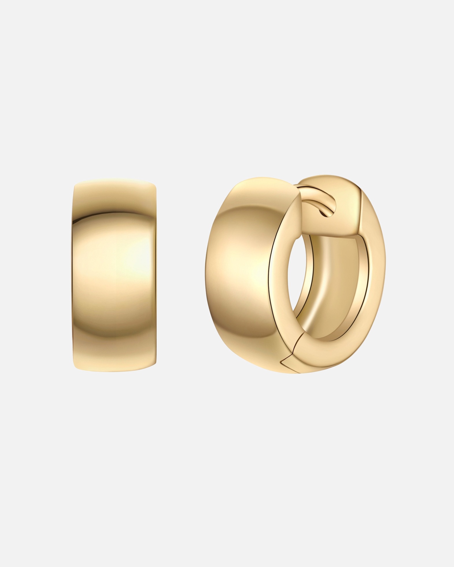 Créoles for FemmeCréoles en argent sterling en or jaune11,4 mm