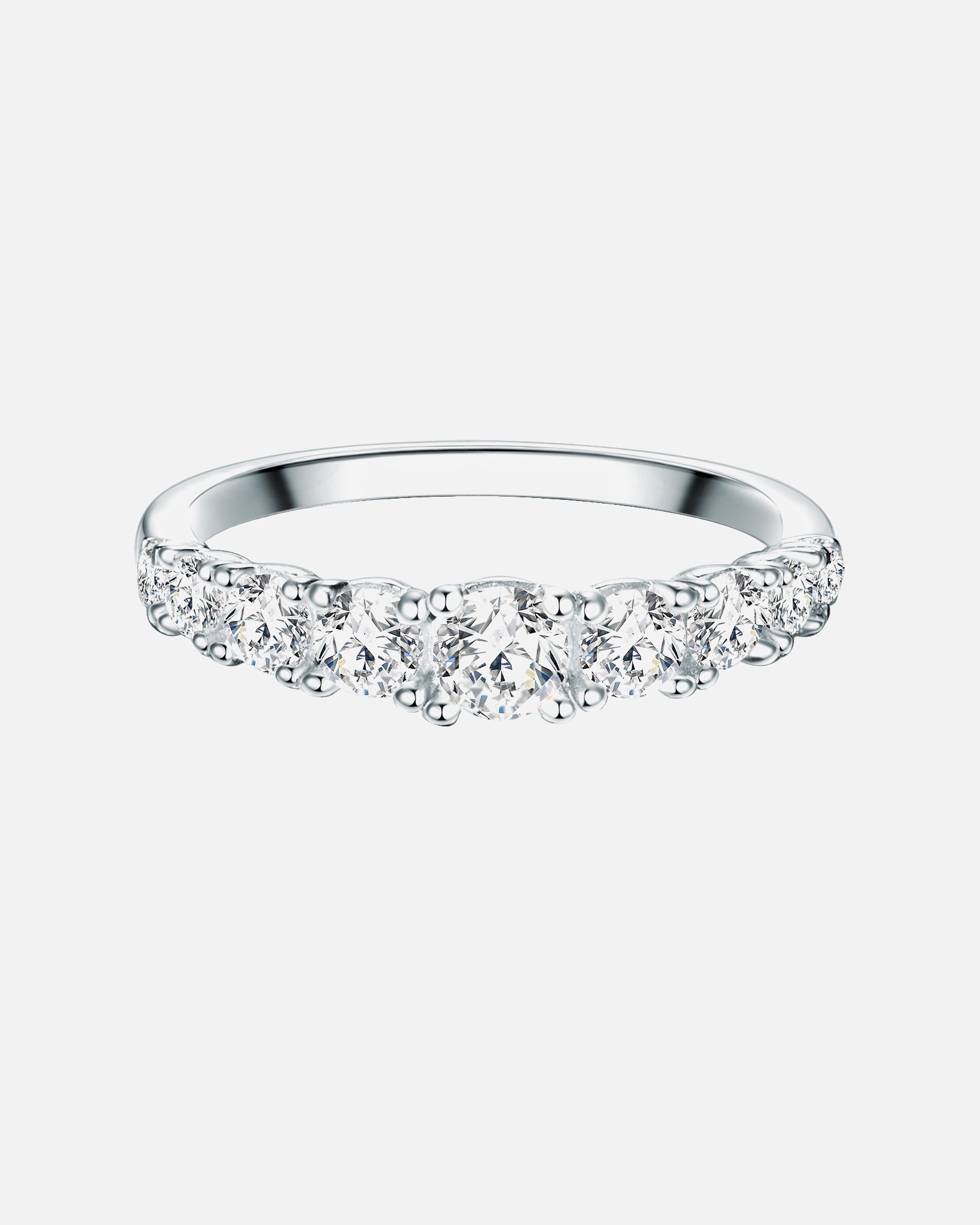 Bague for FemmeTrilaniBague en argent Argent sterling Oxyde de zirconium (CZ) en Argent62