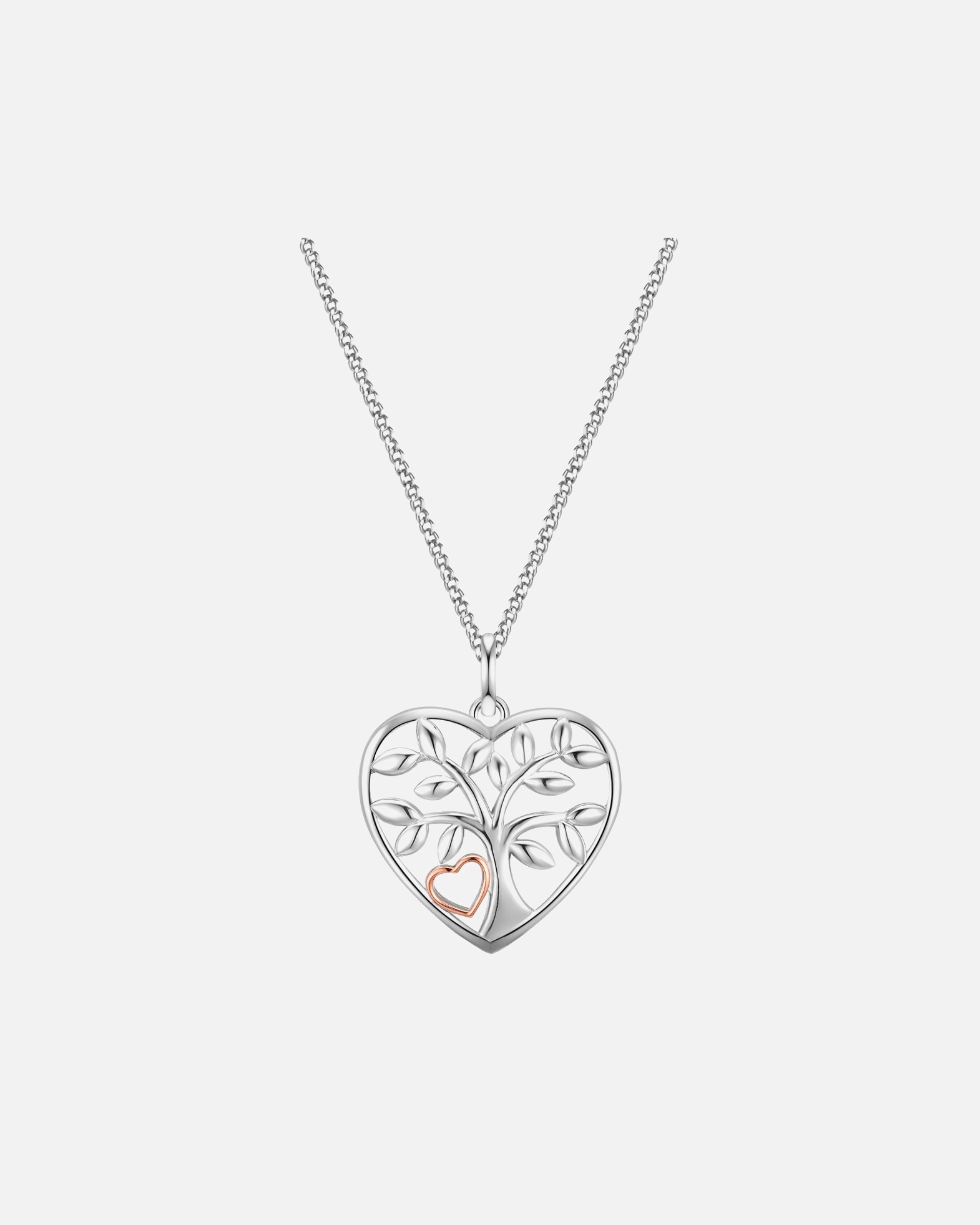 Collier for FemmeChaîne Arbre de vie Argent sterling en Argent/or rose40,0 cm Basiskette + 5,0 cm Verlängerung