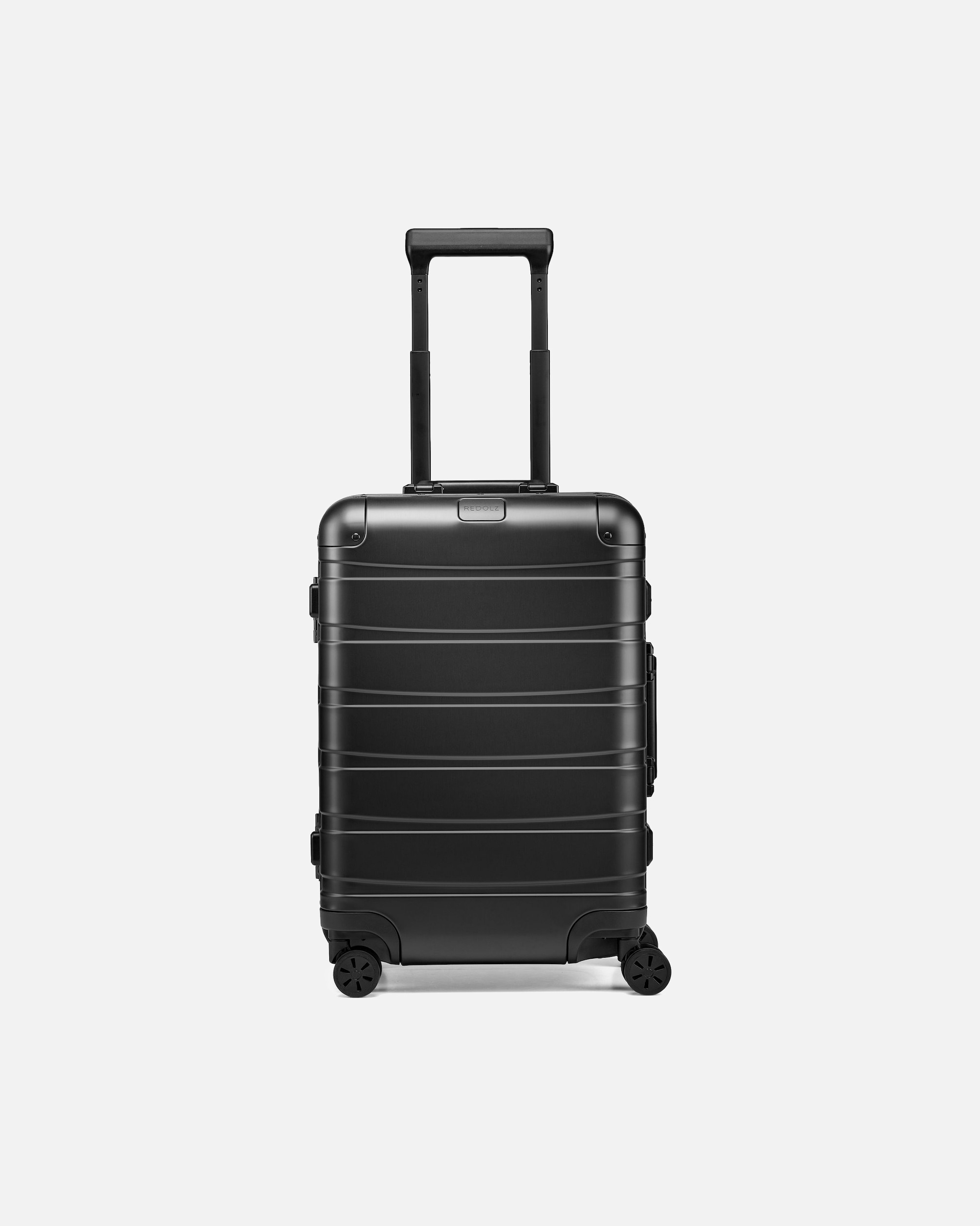 Handgepäckkoffer für Männlich Redolz Pro Aluminium 4 Rollen Kabinentrolley S 55 cm black