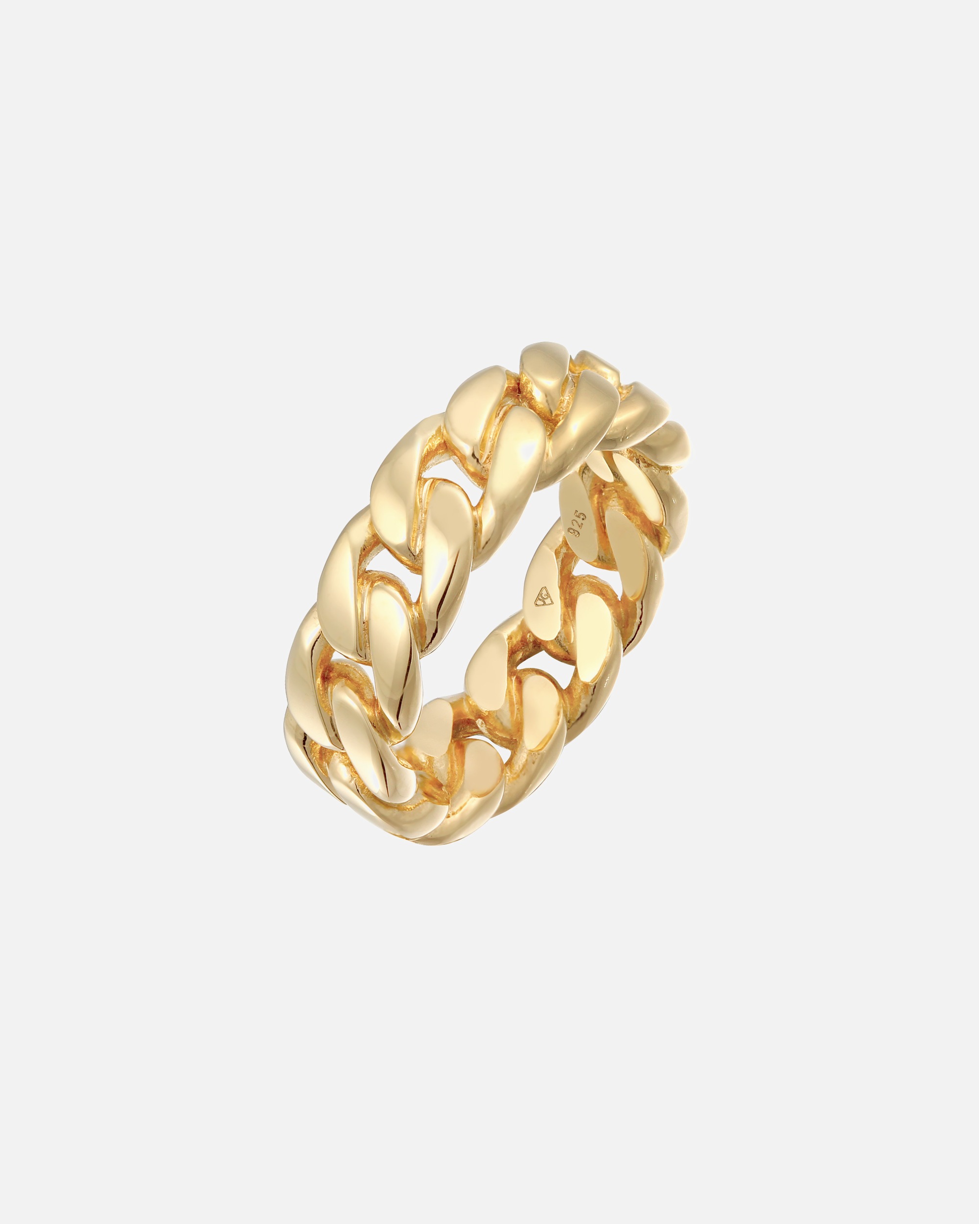 Ring für Weiblich Elli Bandring Chunky Chain Glieder Look 925 Silber 64
