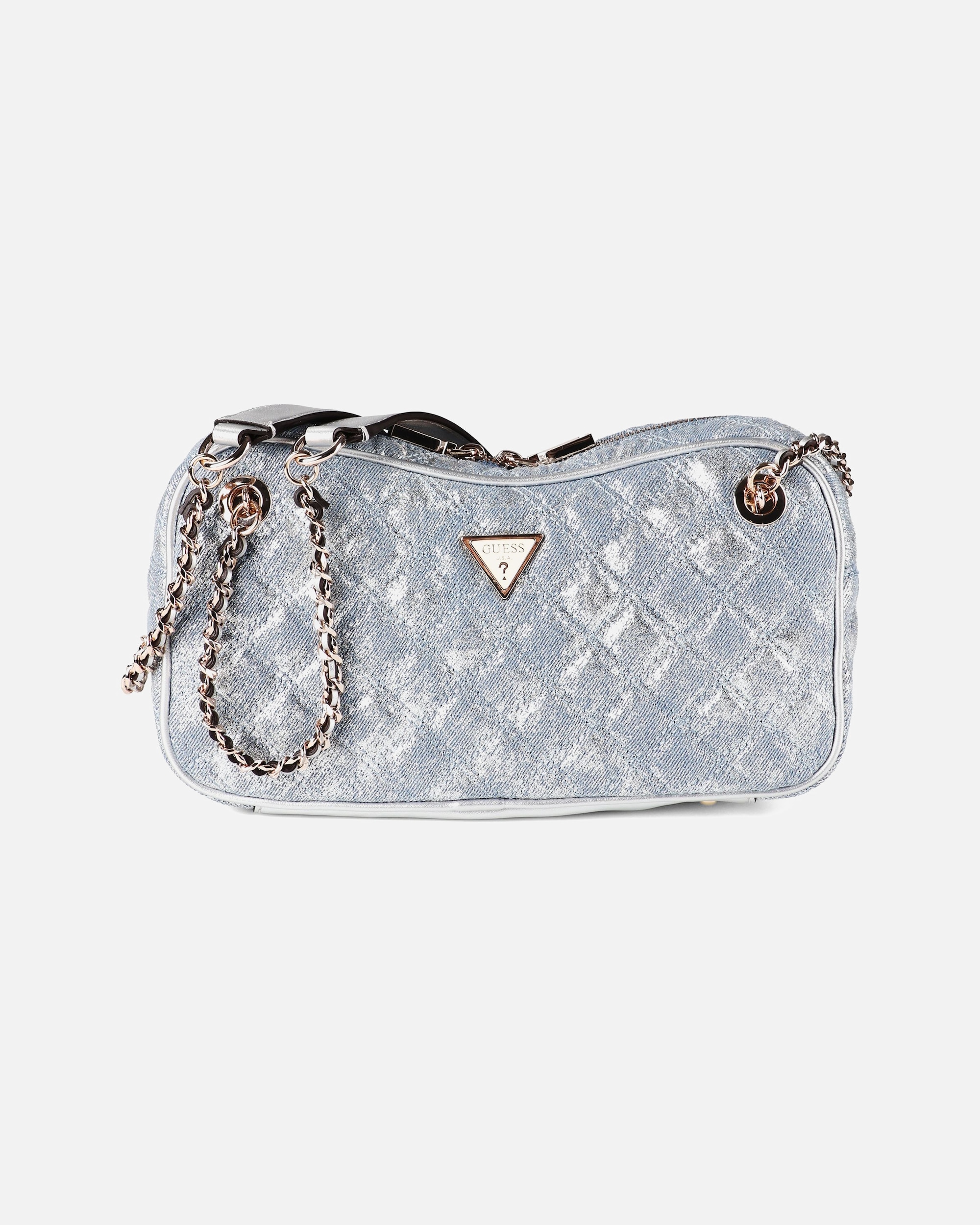 Sac for FemmeGUESSGiully II Sac à main porté épaulemetallic denim