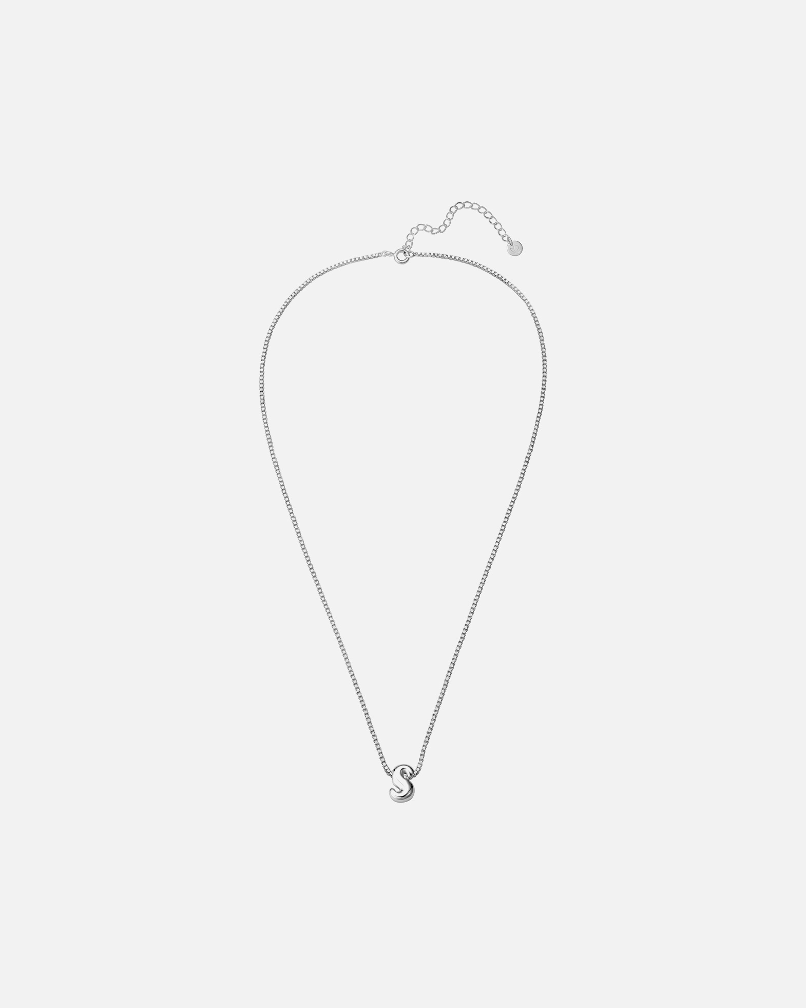 Halskette für Weiblich Glanzstücke München Halskette Buchstabe S aus Sterling Silber in silber 40,0 cm Basiskette + 5,0 cm Verlängerung