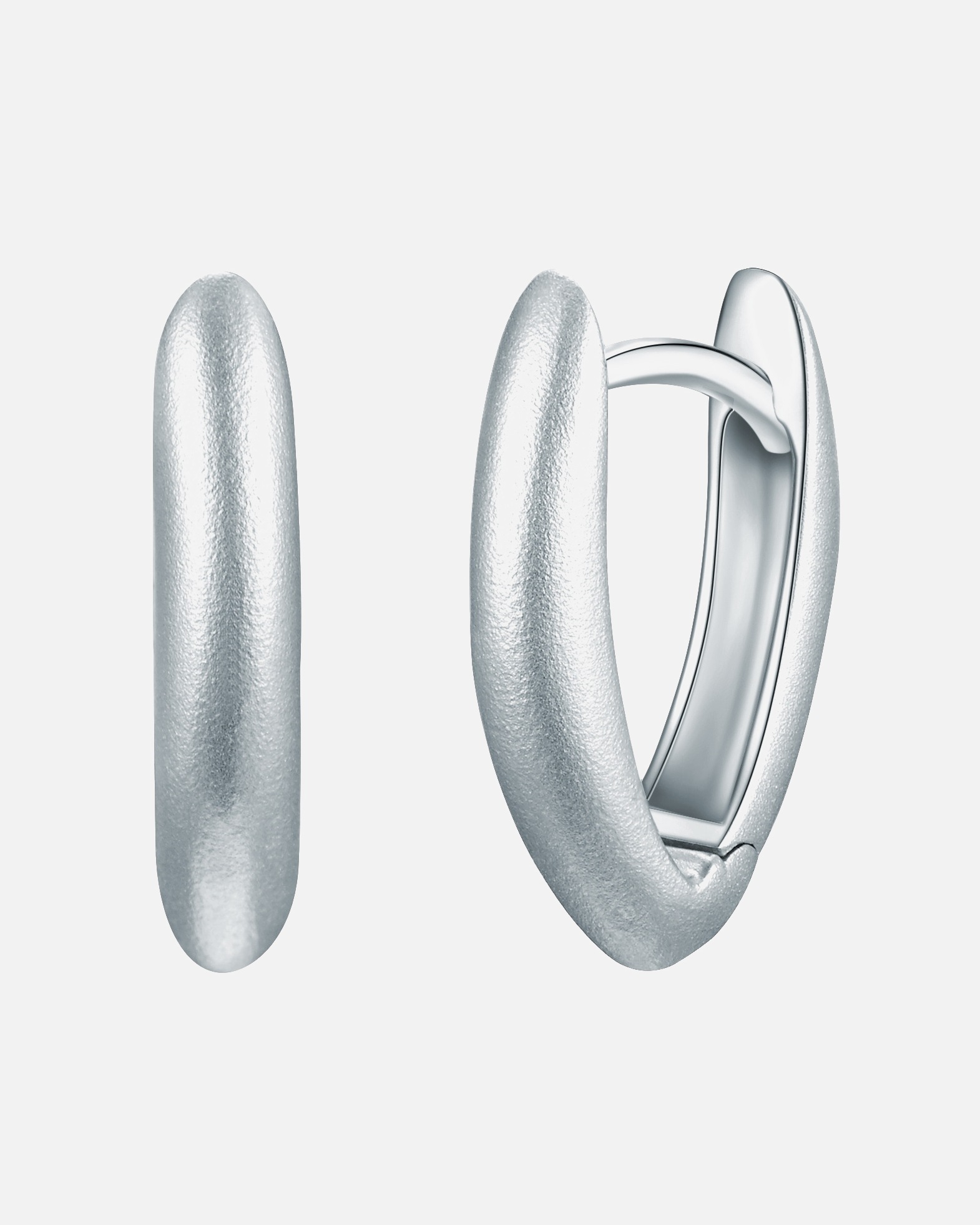 Creolen für Weiblich Rafaela Donata Creolen aus Sterling Silber in Silber 14,2 mm