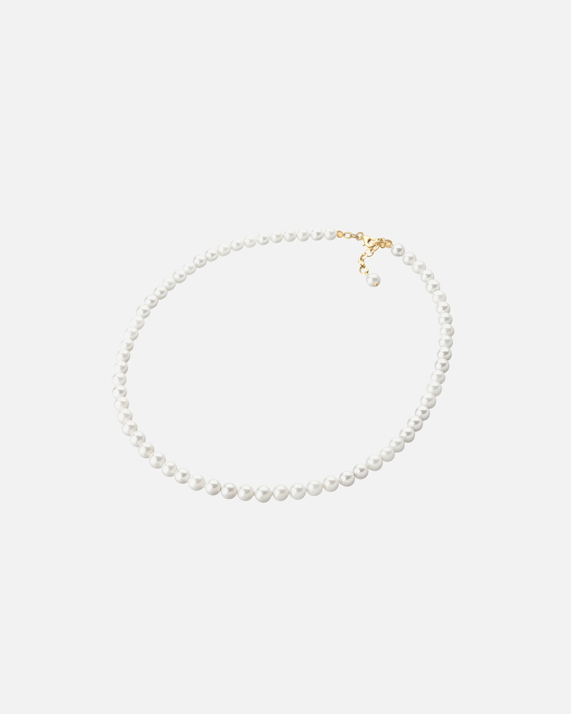 Halskette für Weiblich Elli Muschelkernperlen 925 Sterling Silber 40