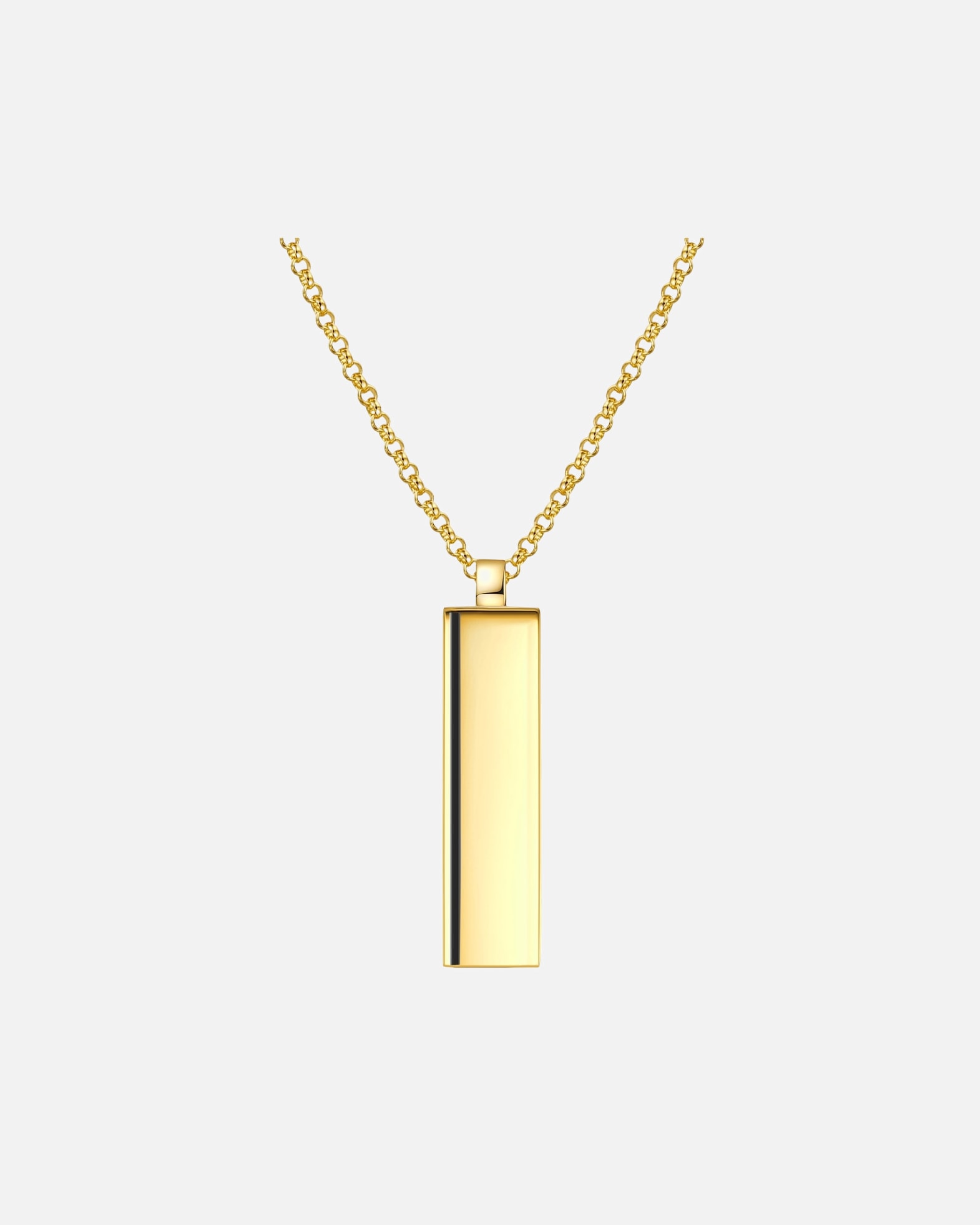 Collier for HommeMännerglanzChaîne en Argent sterling en Or jaune59,0 cm